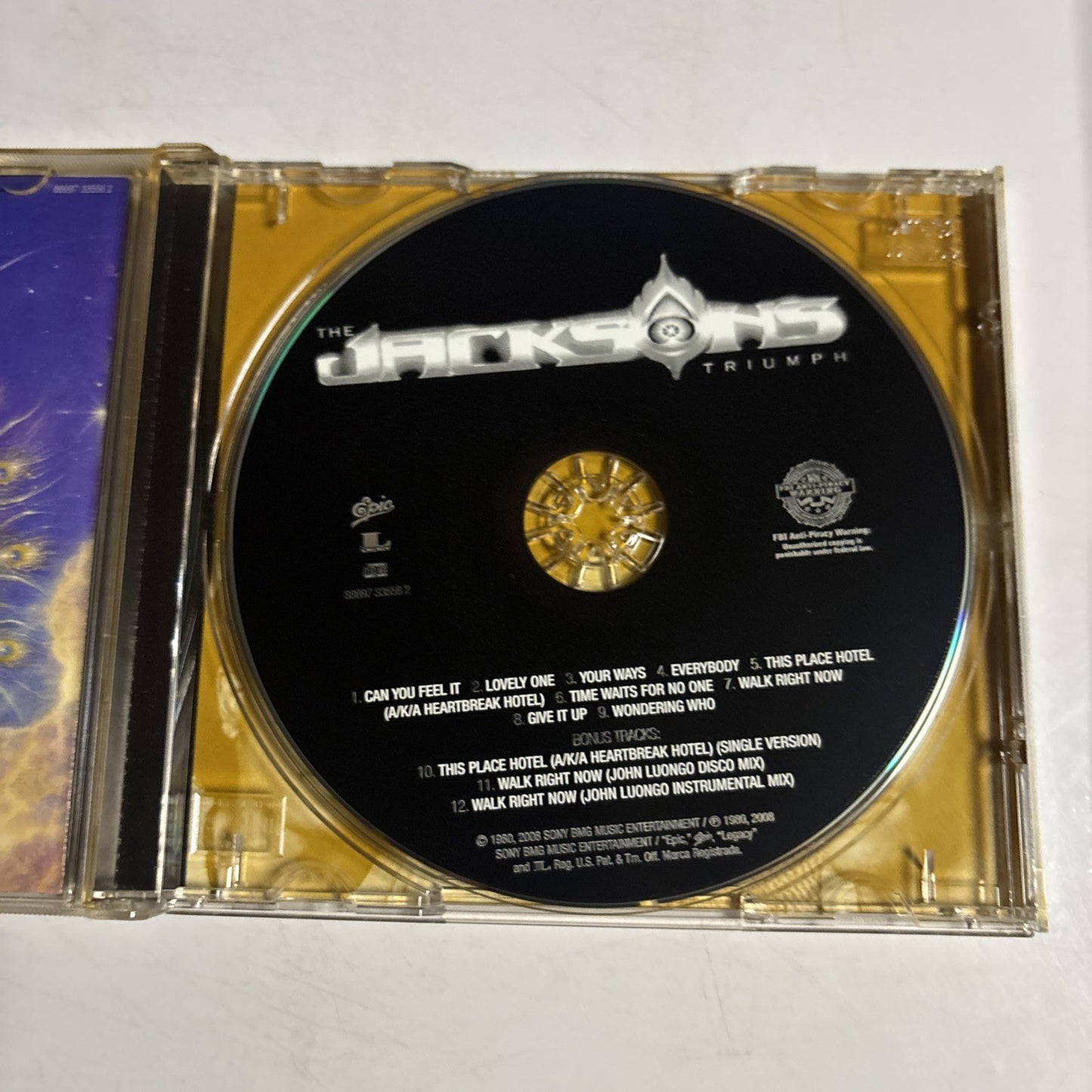 The Jacksons – Triumph (CD, 2008) US 88697 33558 2