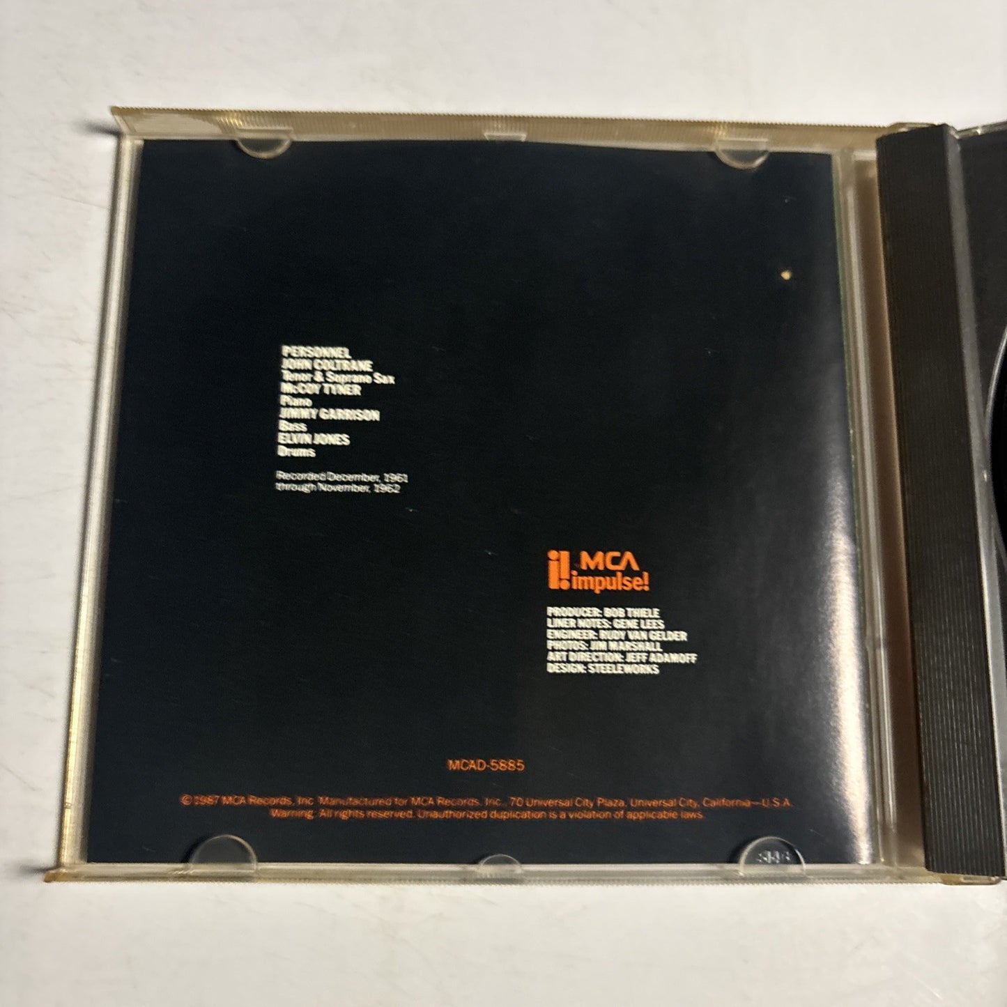 The John Coltrane Quartet – Ballads (CD, 0) US MCAD-5885