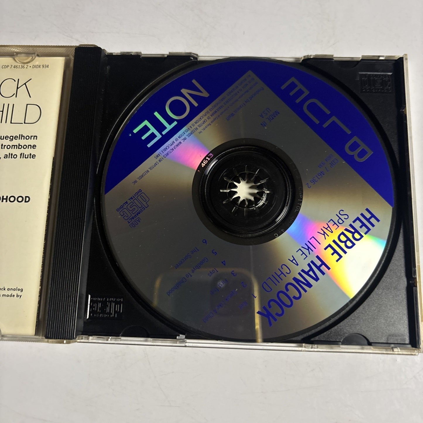 Herbie Hancock – Speak Like A Child (CD, 1987) US CDP 7 46136 2