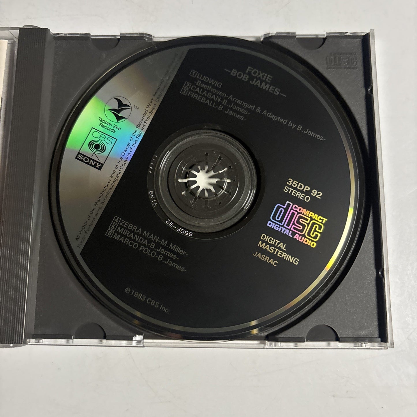 Bob James – Foxie (CD, 1983) Japan 35DP 92