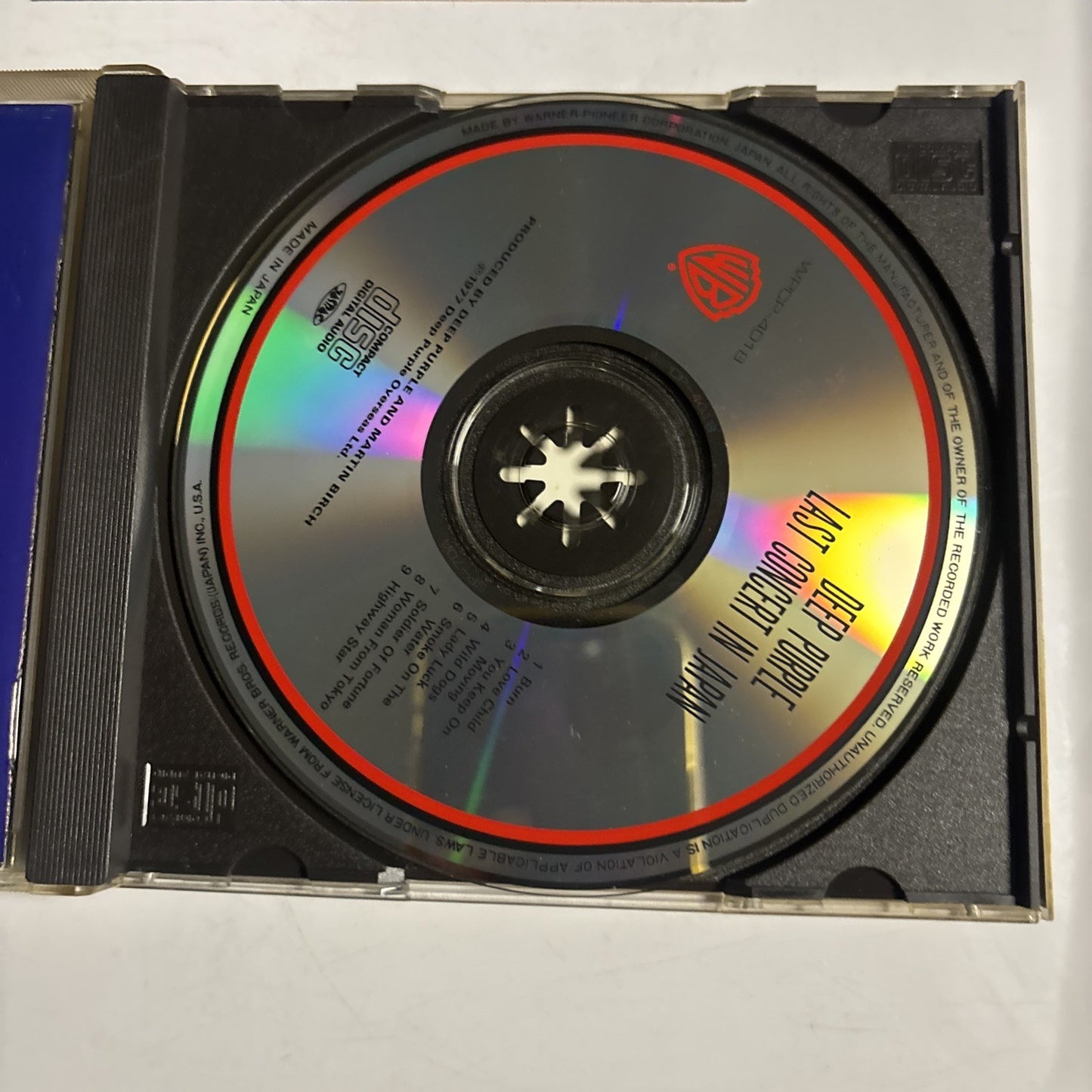 Deep Purple – Last Concert In Japan (CD, 1990) Japan WPCP-4018