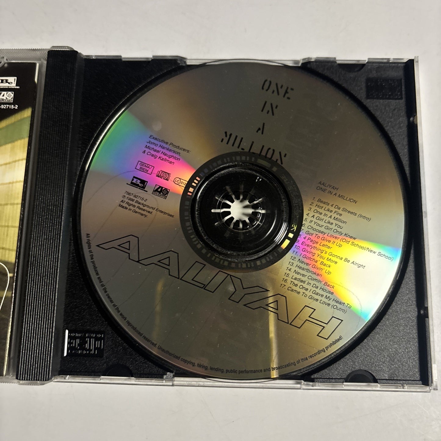 Aaliyah – One In A Million (CD, 1996) Europe 7567-92715-2