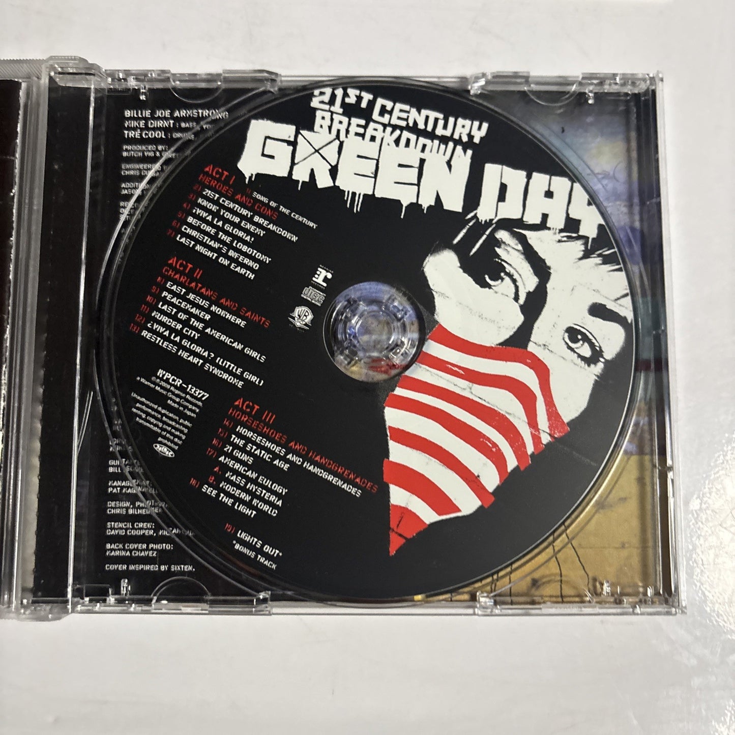 Green Day – 21st Century Breakdown (CD, 2009) Japan Bonus Track, Sticker