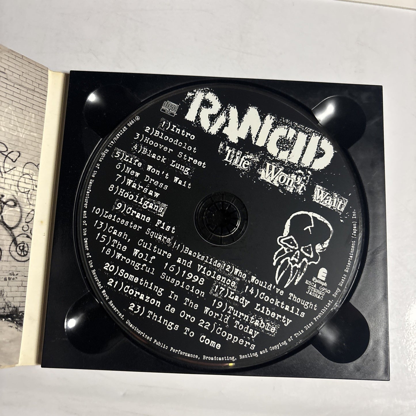Rancid – Life Won't Wait (CD, 1998) Japan Bonus Track, Digipak ESCA 6950