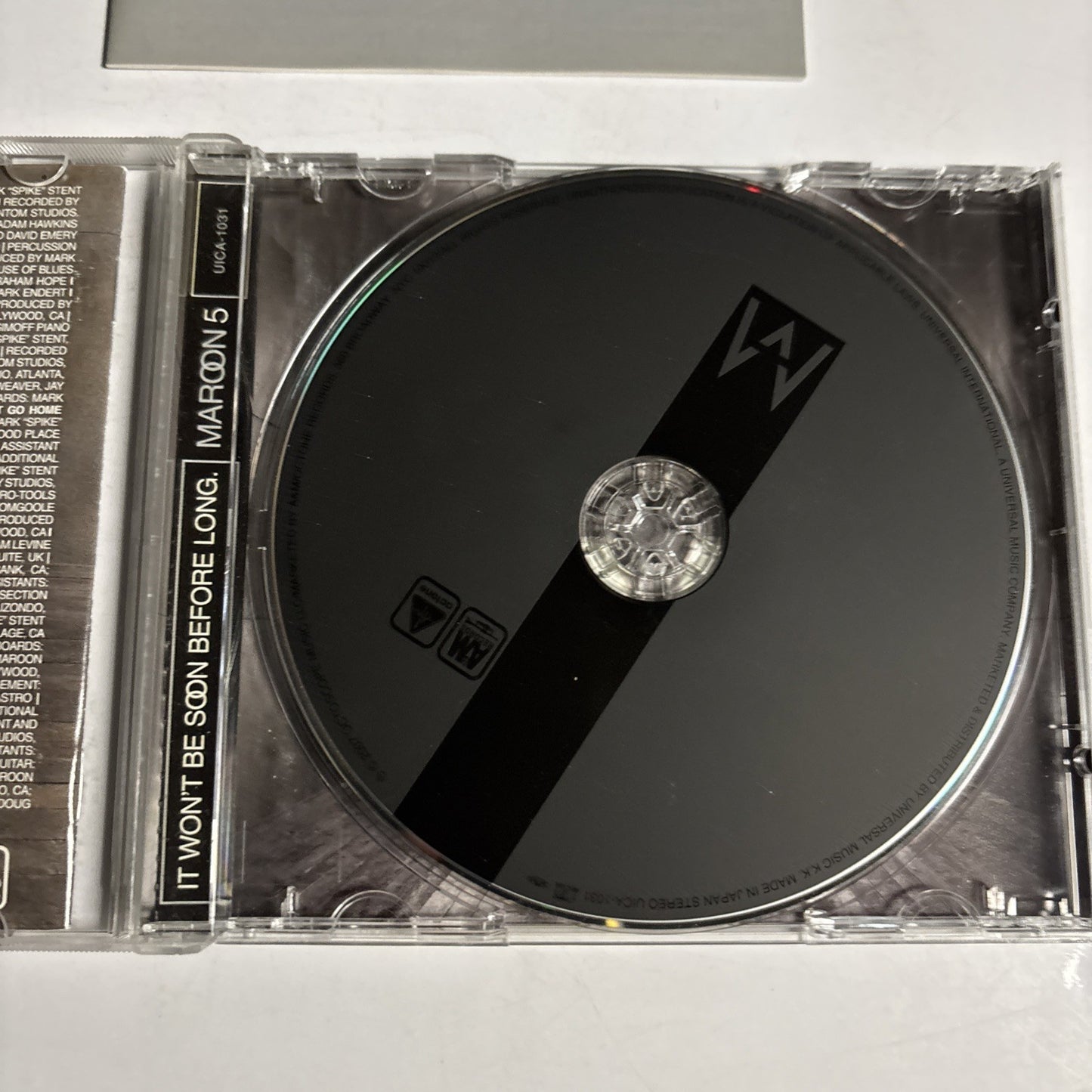 Maroon 5 – It Won't Be Soon Before Long (CD, 2007) Japan Bonus Track UICA-1031