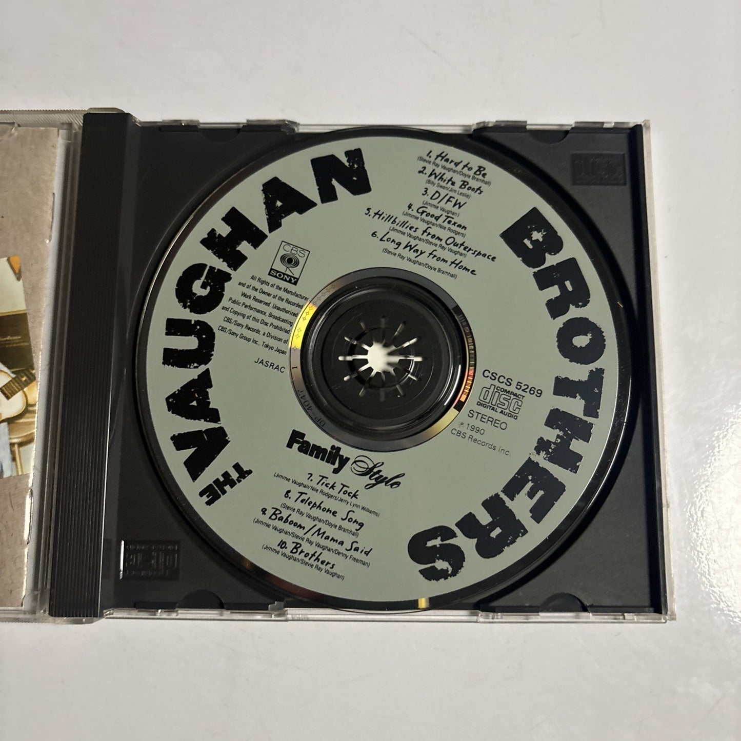 The Vaughan Brothers – Family Style (CD, 1990) Japan CSCS 5269