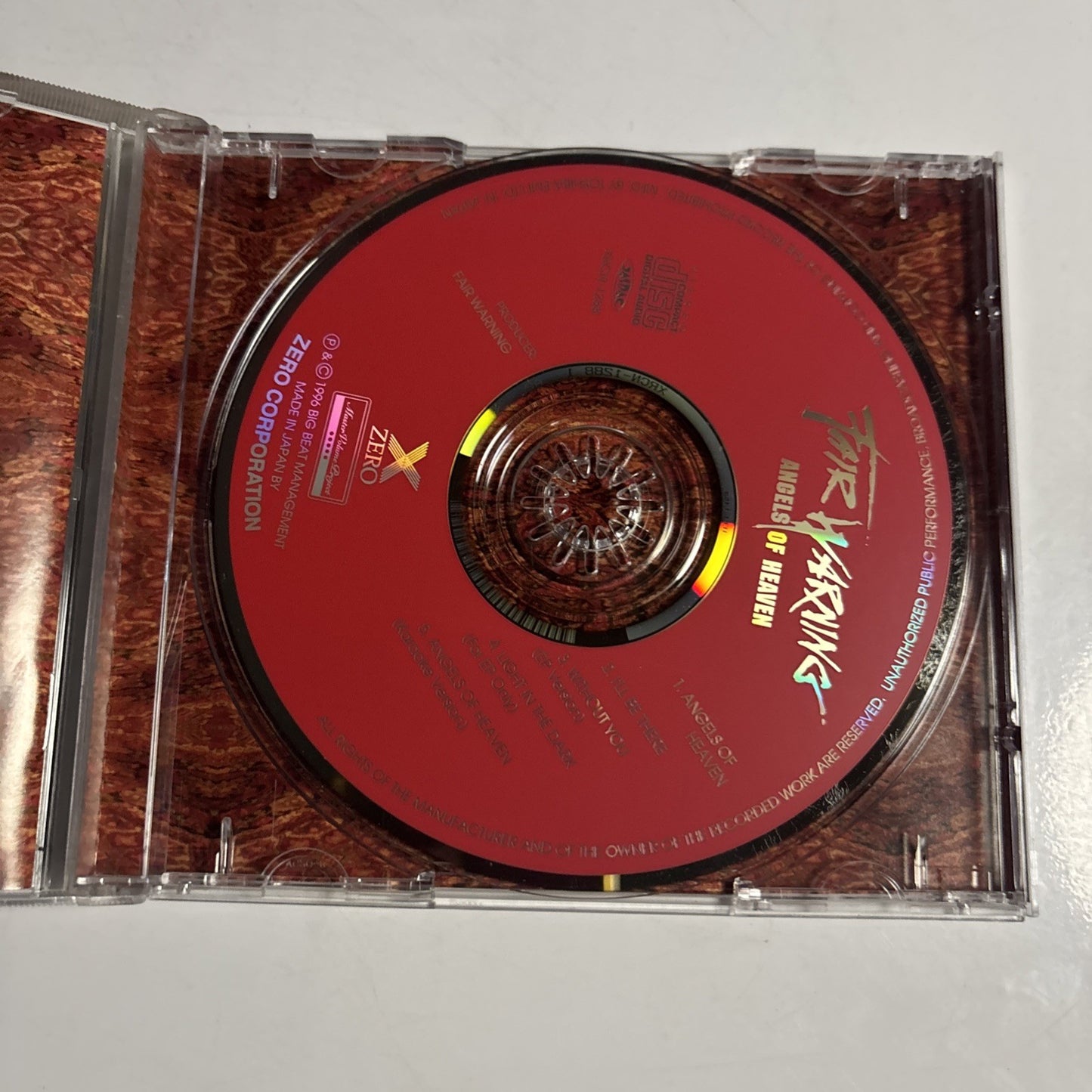 Fair Warning – Angels Of Heaven (CD, 1996) Japan XRCN-1288