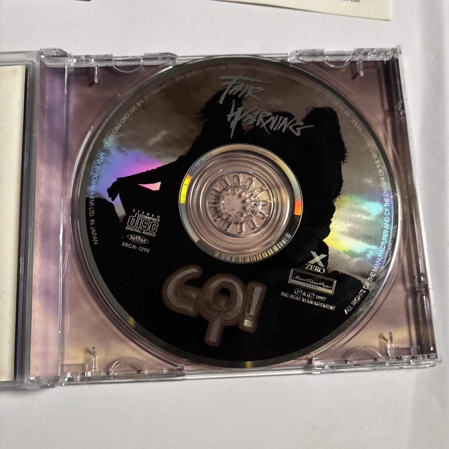 Fair Warning – Go! (CD, 1997) 3D Cover Obi Japan XRCN-1292