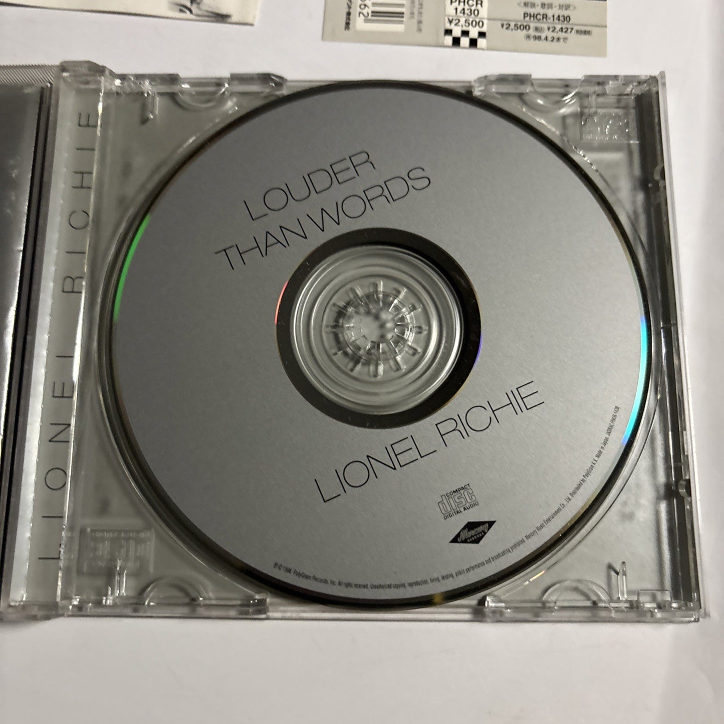 Lionel Richie – Louder Than Words (CD, 1996) Japan Obi PHCR-1430