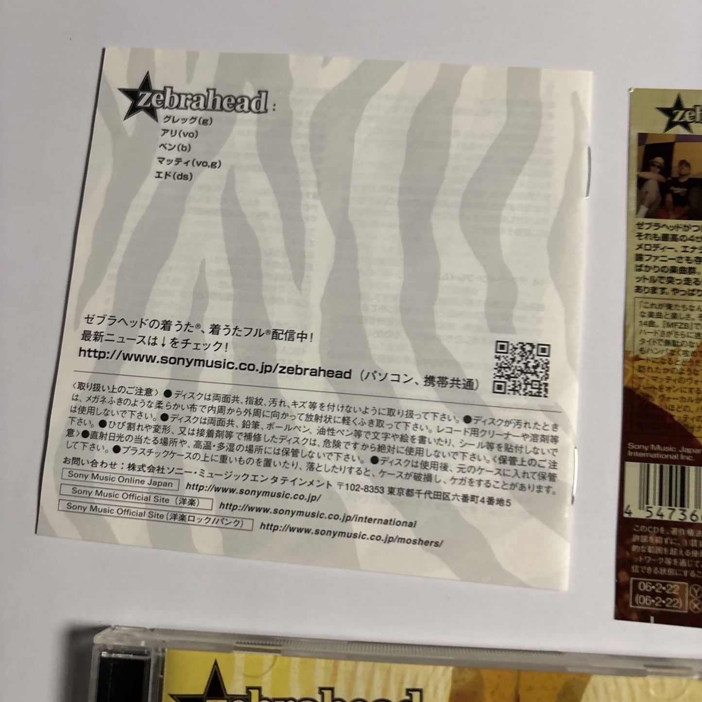 Zebrahead – Broadcast To The World (CD, 2006) Japan Bonus Track Obi SICP 1043