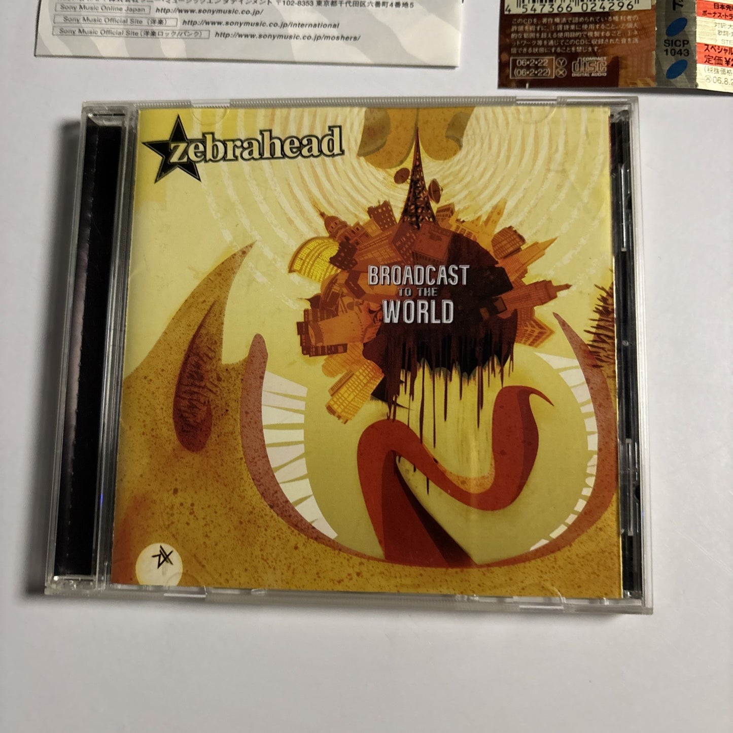 Zebrahead – Broadcast To The World (CD, 2006) Japan Bonus Track Obi SICP 1043