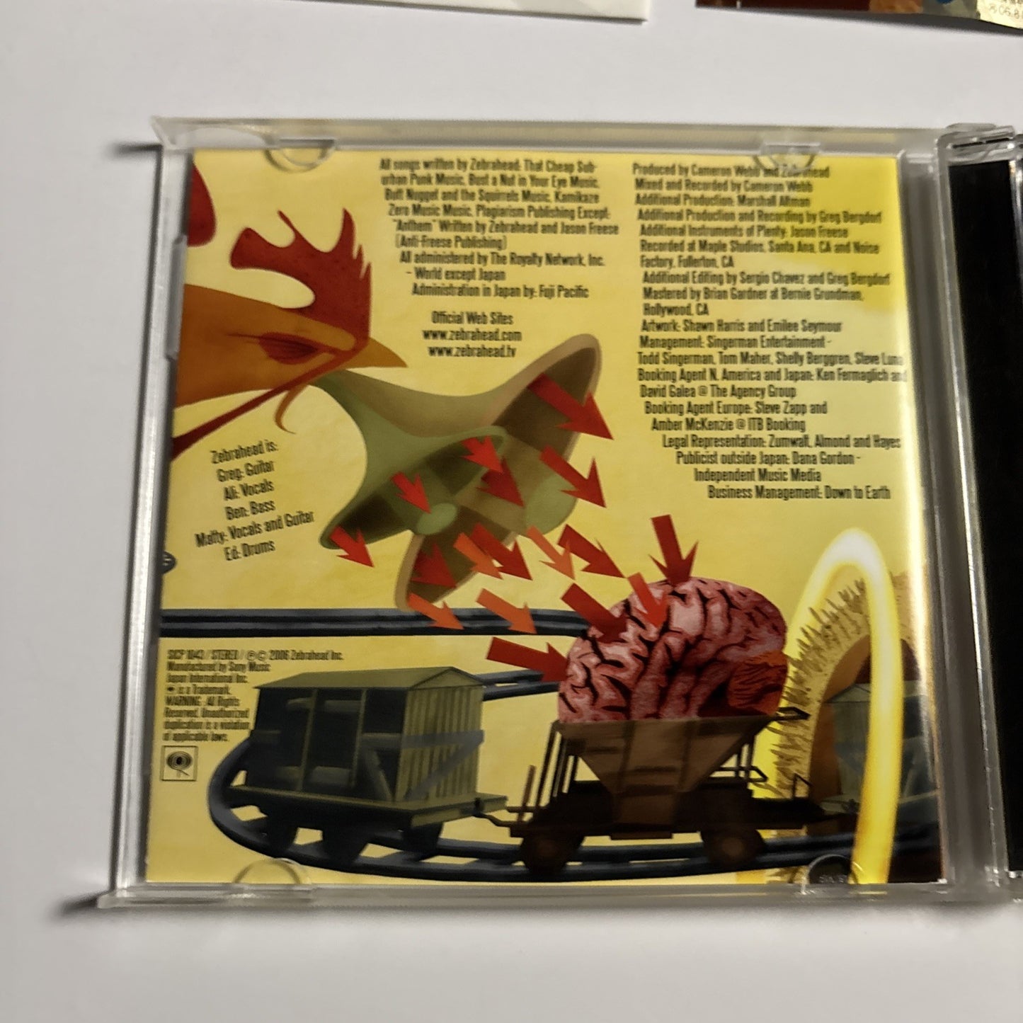 Zebrahead – Broadcast To The World (CD, 2006) Japan Bonus Track Obi SICP 1043