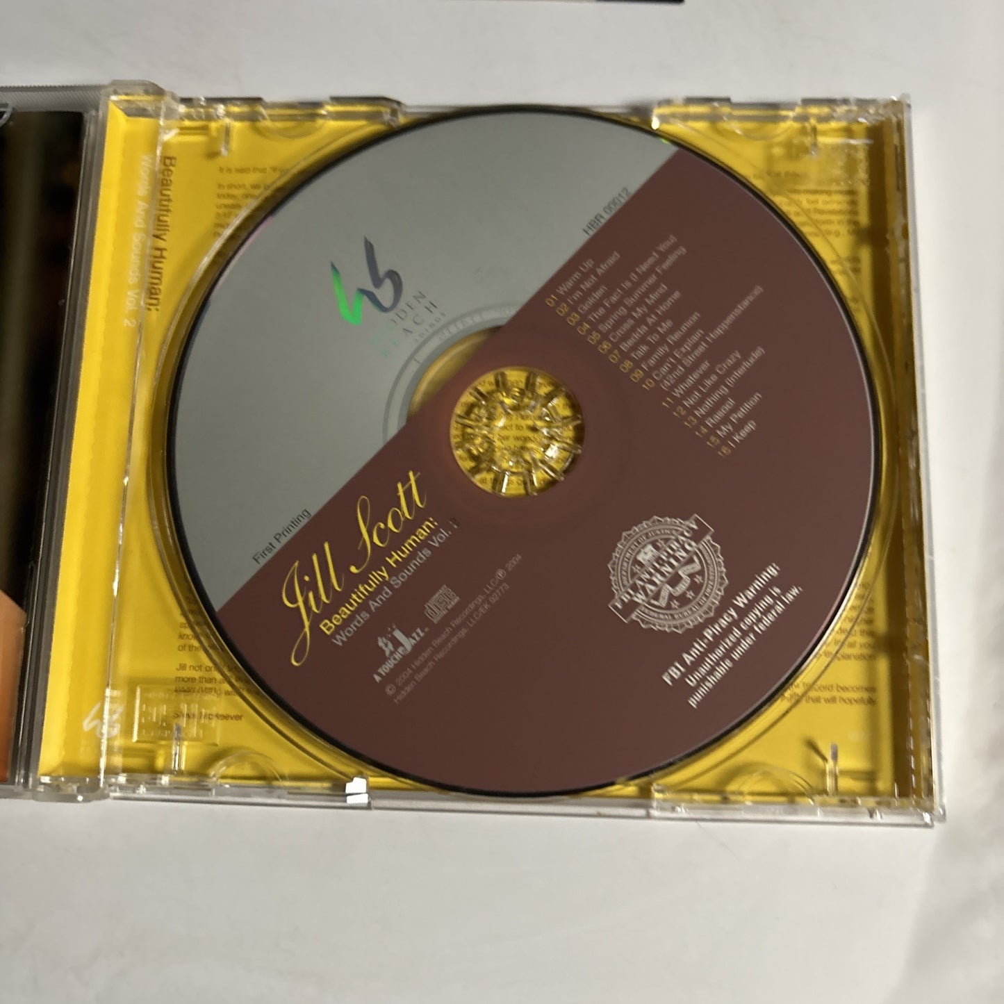 Jill Scott – Beautifully Human: Words And Sounds Vol. 2 (CD, 2004) US EK 92773