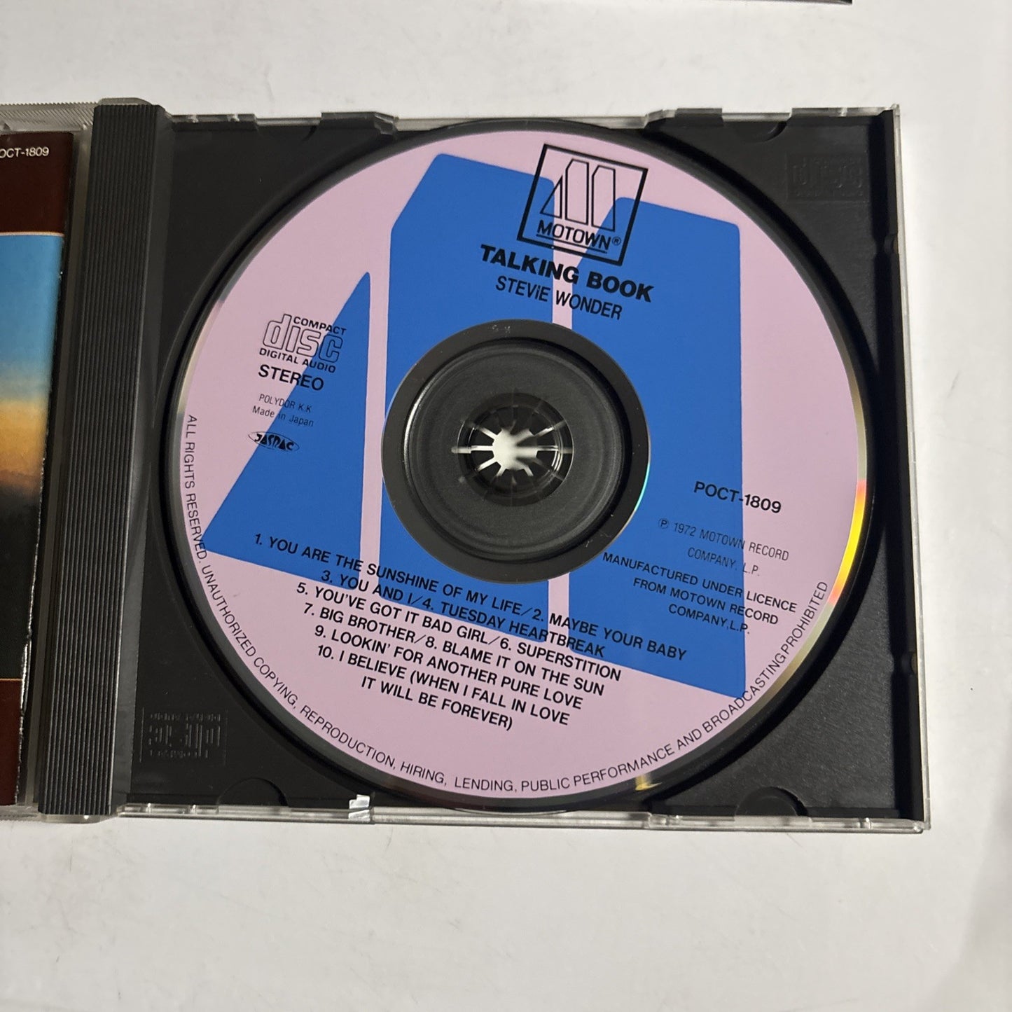 Stevie Wonder – Talking Book (CD, 1992) Japan obi POCT-1809