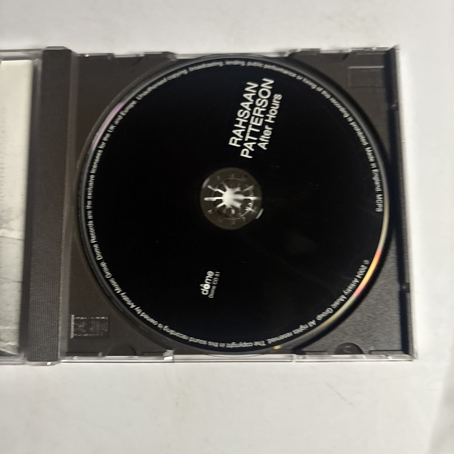 Rahsaan Patterson – After Hours (CD, 2004) Europe Dome CD 51