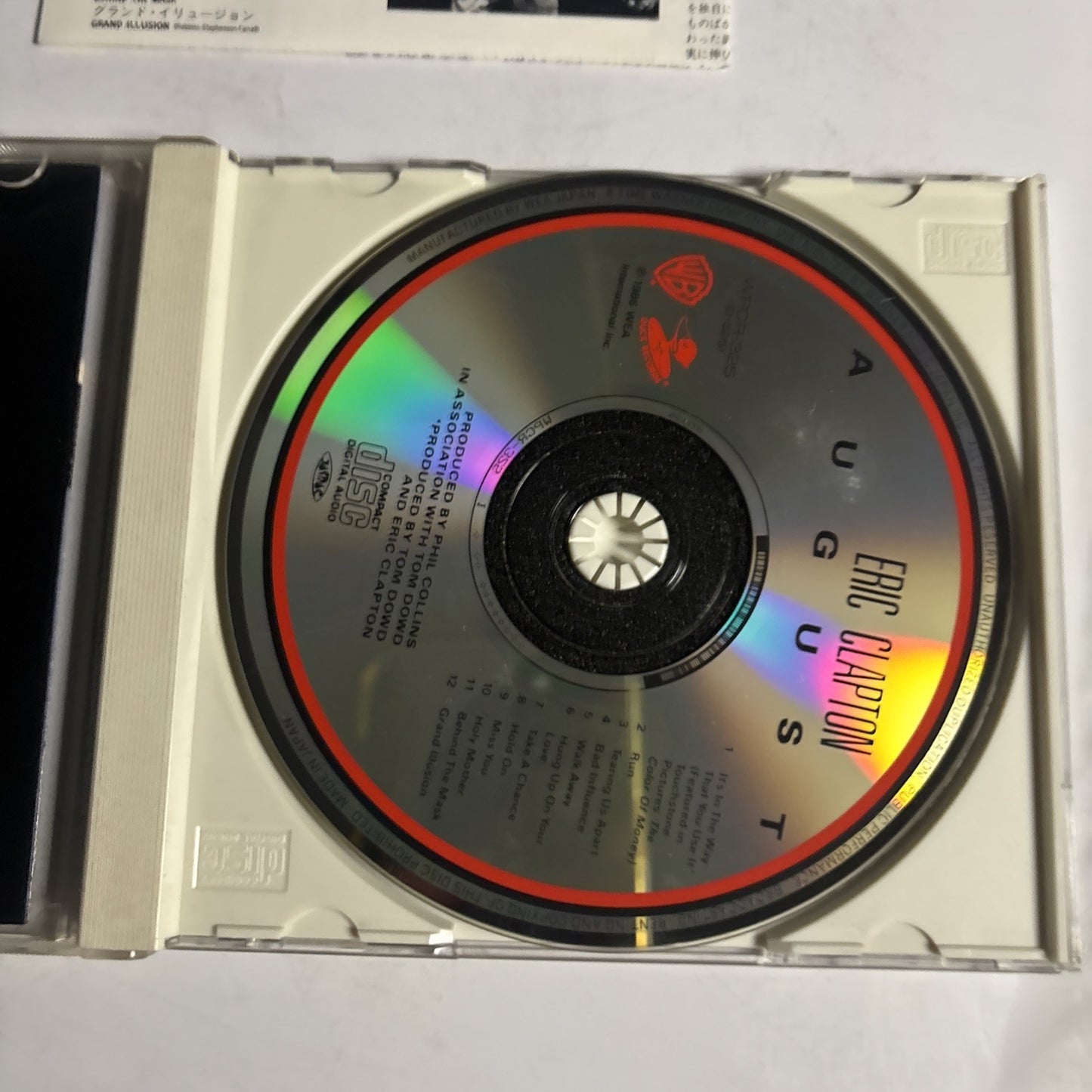 Eric Clapton – August (CD, 1995) Japan WPCR-325