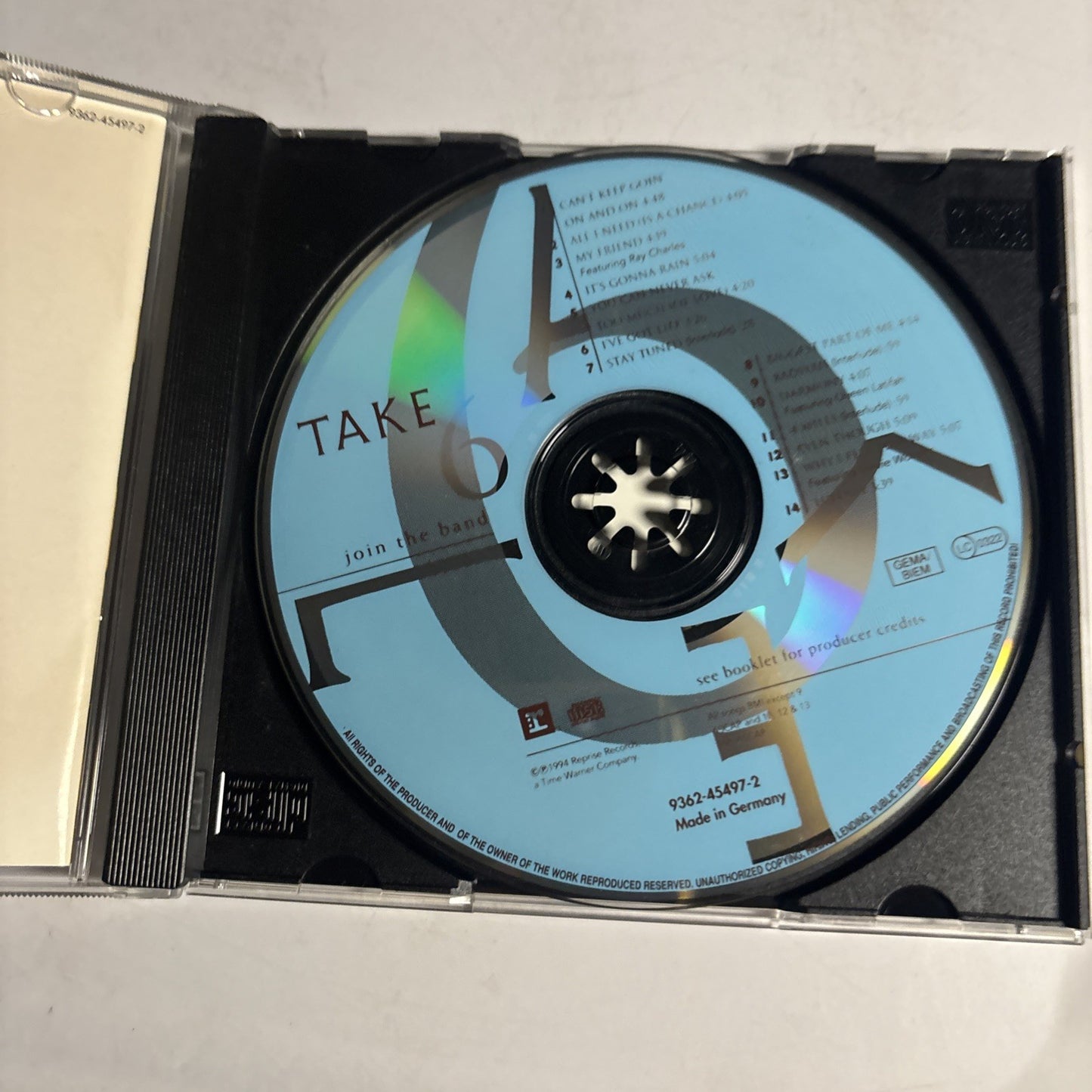 Take 6 – Join The Band (CD, 1994) Europe 9362-45497-2