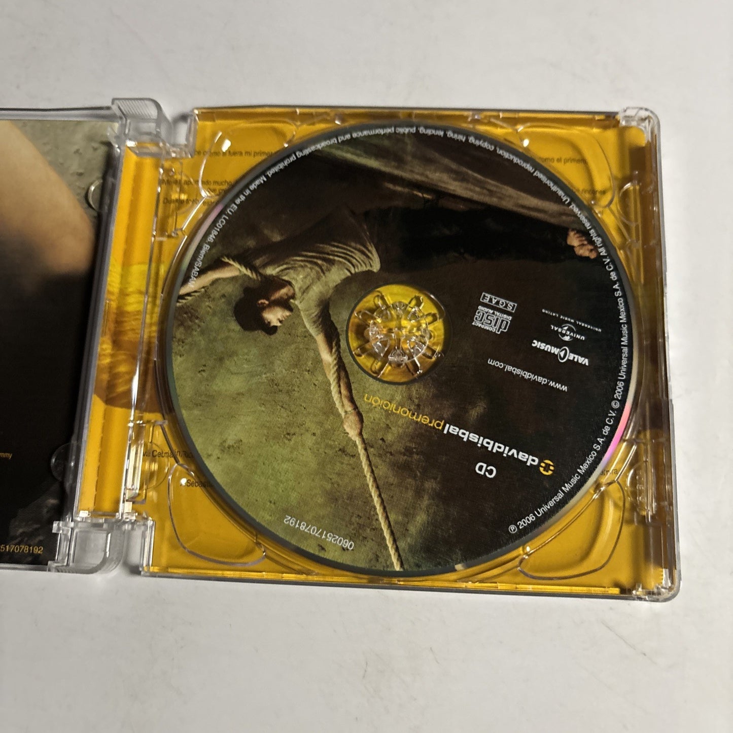 David Bisbal – Premonición (CD, 2006) Europe Bonus Track Super Jewel Case