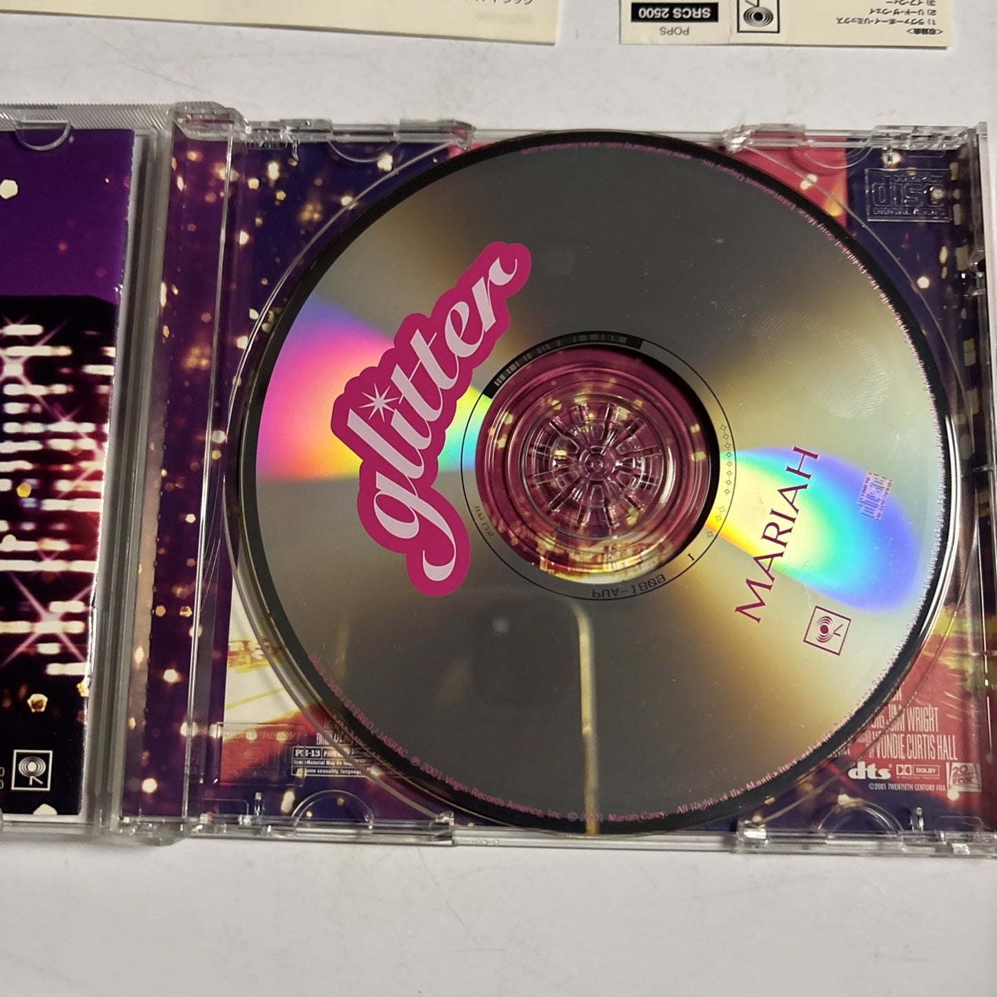 Mariah Carey – Glitter (CD, 2001) Japan Bonus Track Obi SRCS 2500