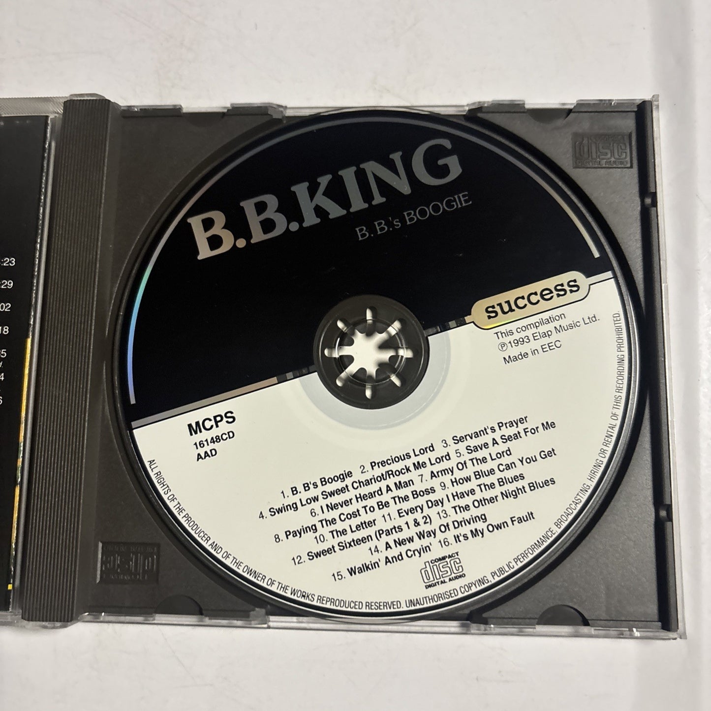 B.B. King – B.B.'s Boogie (CD, 1993) UK & Europe 16148CD