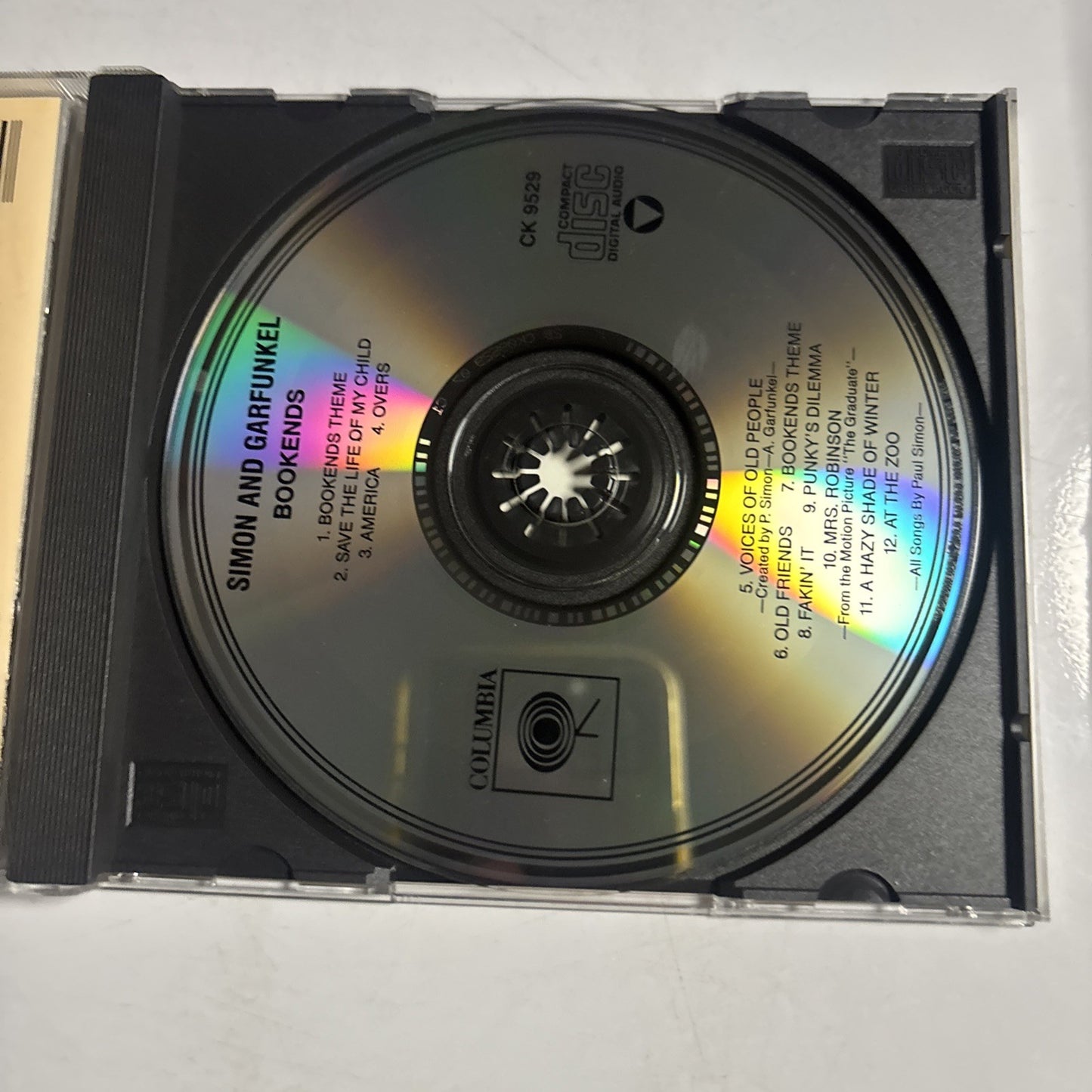 Simon & Garfunkel – Bookends (CD, 1990) USA & Canada CK 9529