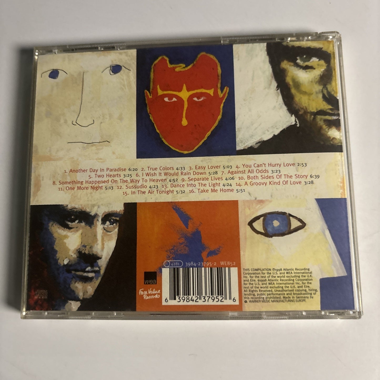 Phil Collins – ... Hits (CD, 1998) Europe 3984 23795-2