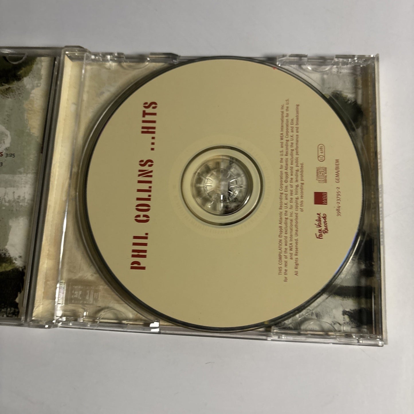 Phil Collins – ... Hits (CD, 1998) Europe 3984 23795-2