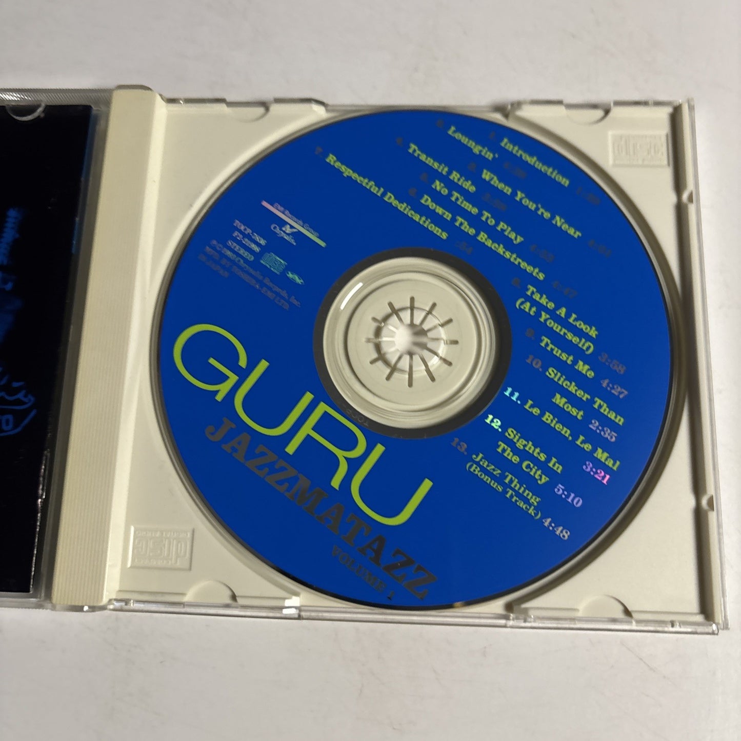 Guru – Jazzmatazz (Volume 1) (CD, 1993) Japan TOCP 7836