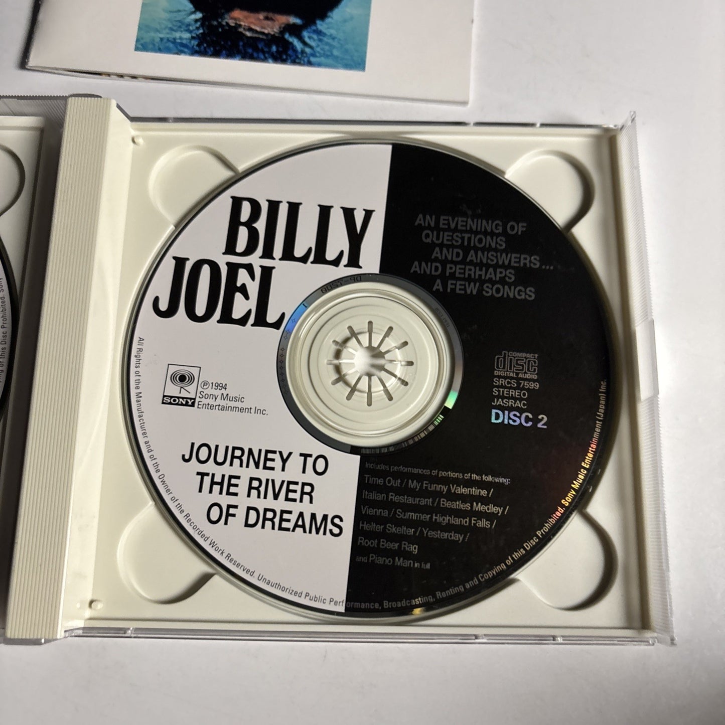 Billy Joel – Journey To The River Of Dreams (CD, 1995) Japan 2-Disc SRCS 7598/99