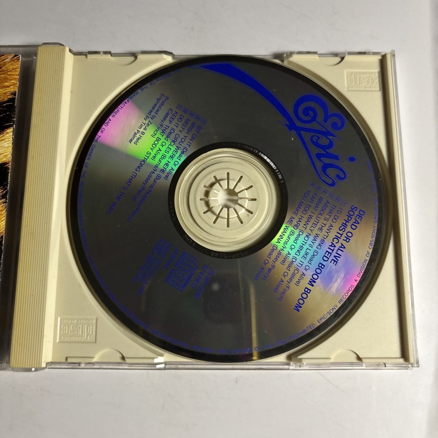 Dead Or Alive – Sophisticated Boom Boom (CD, 1988) Japan 25・8P-5146