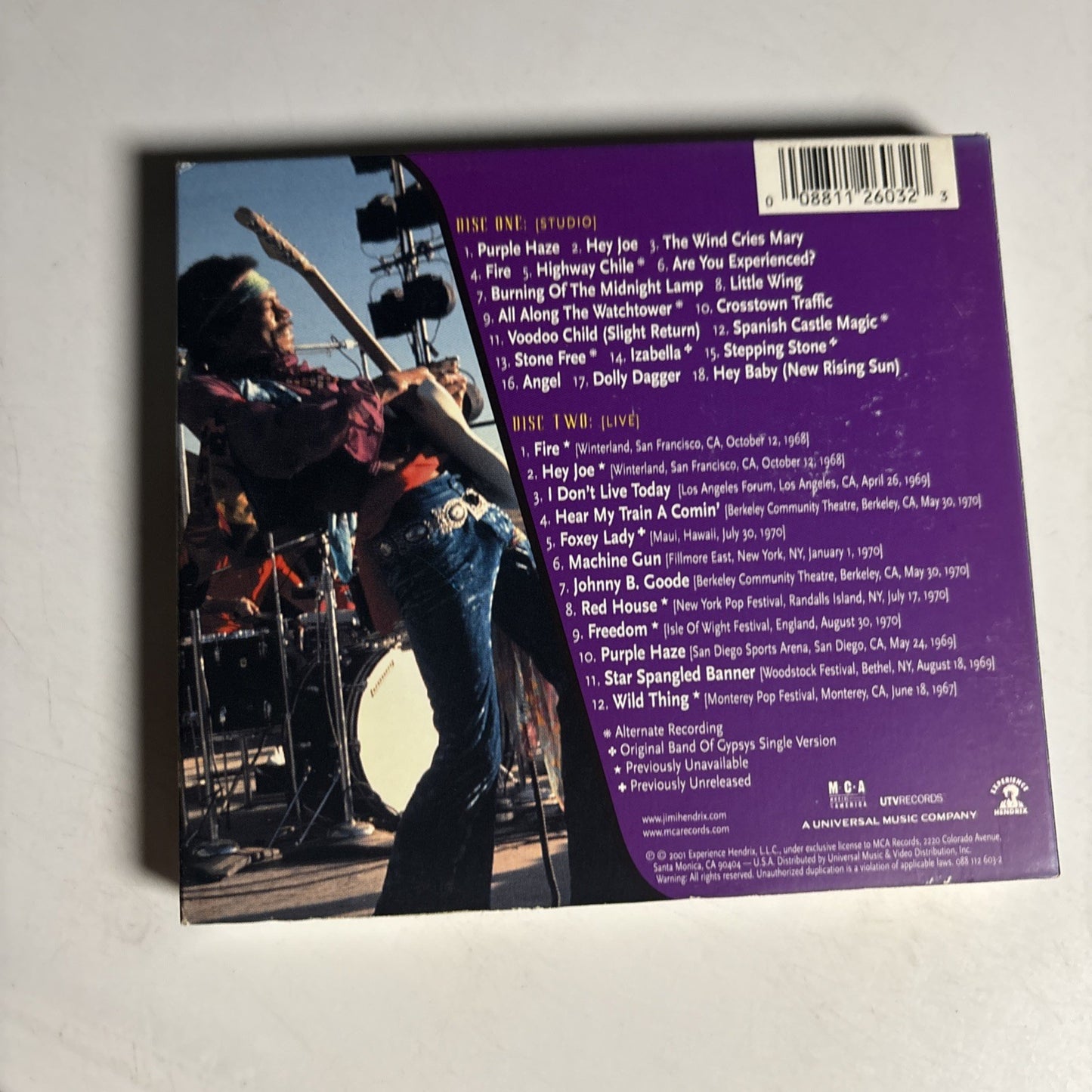 Jimi Hendrix – Voodoo Child (The Jimi Hendrix Collection) (CD, 2001, 2-Disc) US