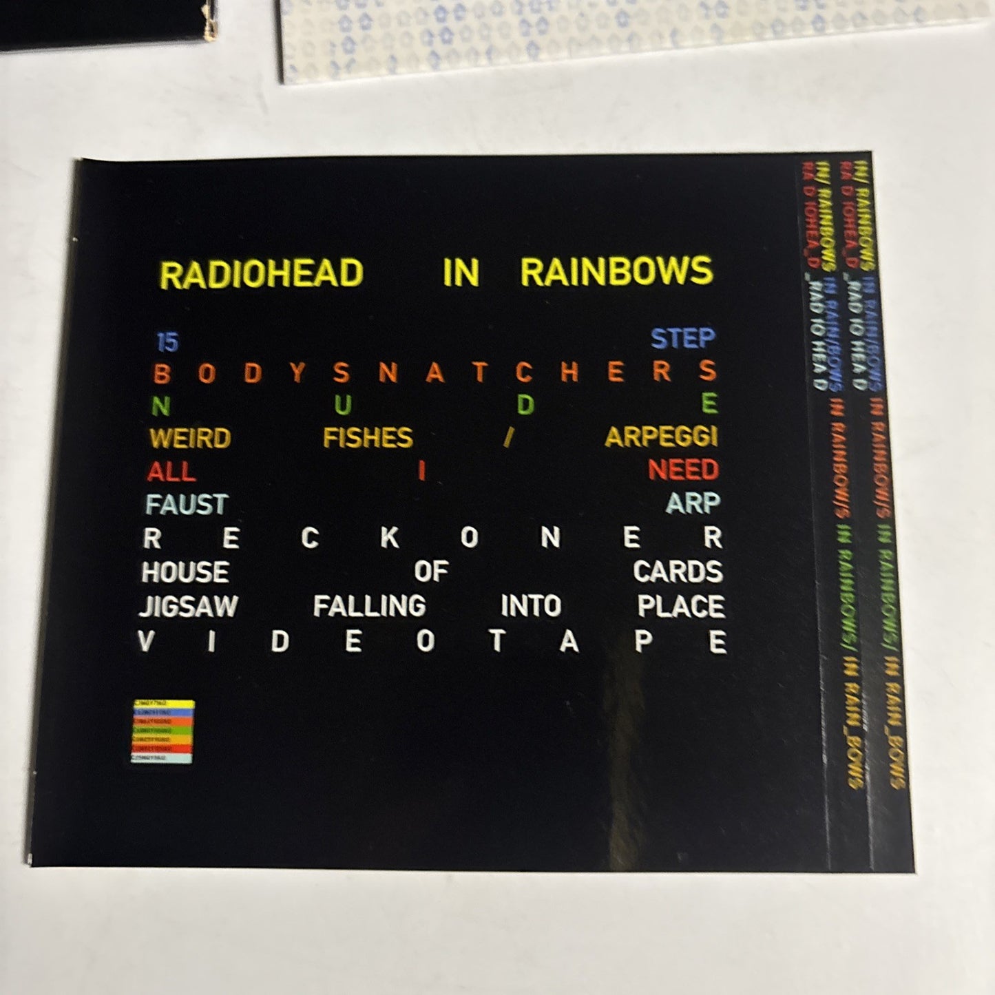 Radiohead – In Rainbows (CD, 2016) USA & Europe Sticker XLCD 324