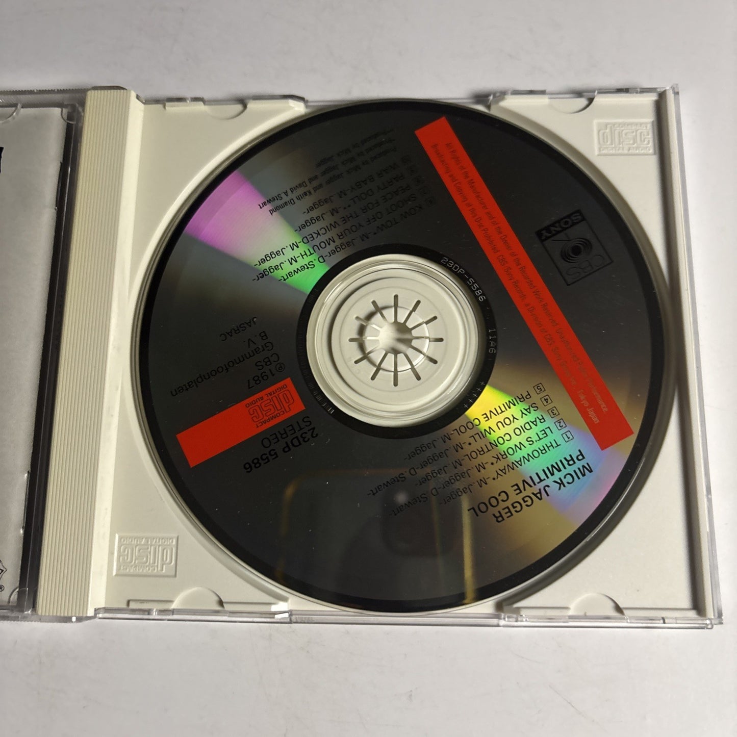 Mick Jagger – Primitive Cool (CD, 1989) Japan 23DP 5586