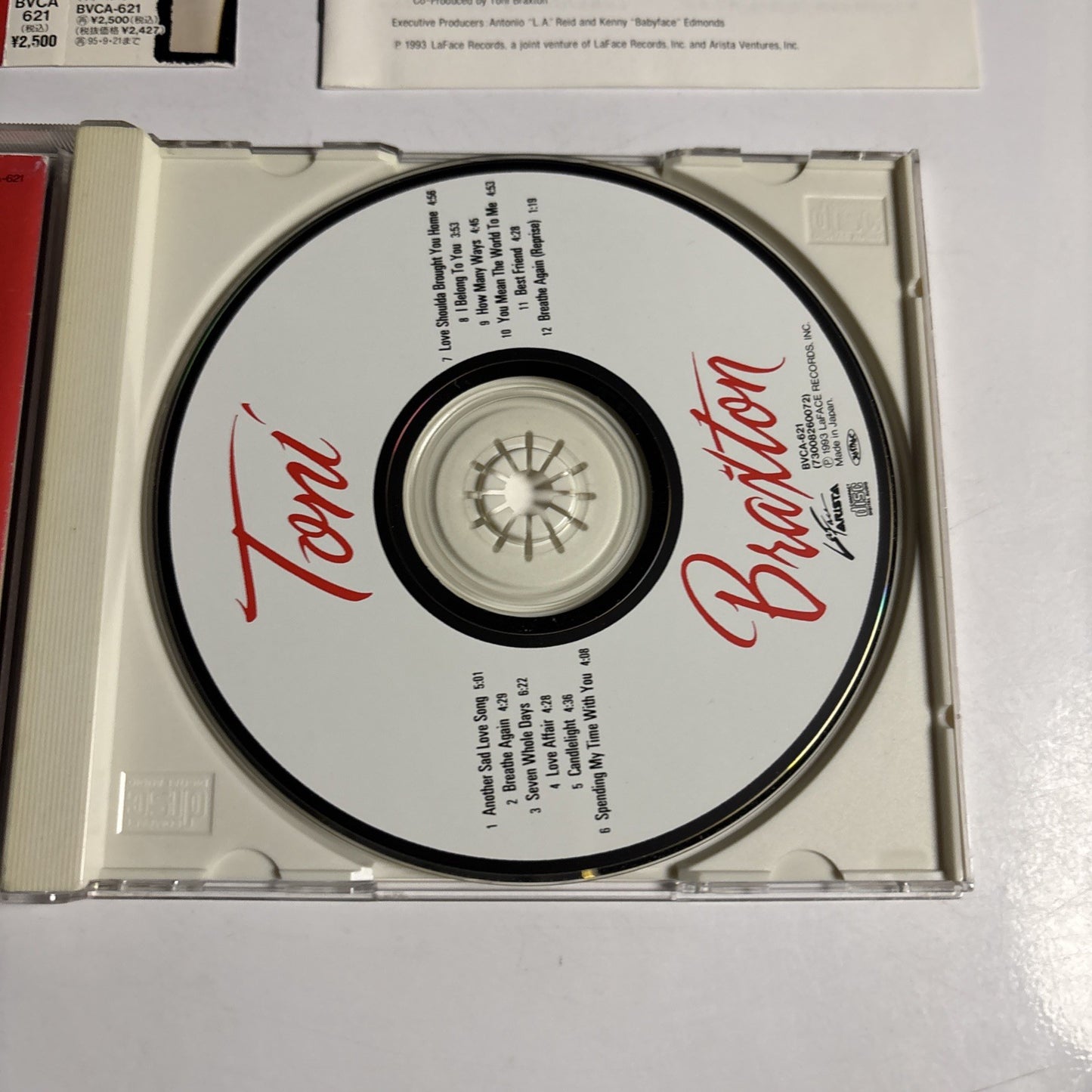 Toni Braxton – Toni Braxton (CD, 1993) Japan obi BVCA-621