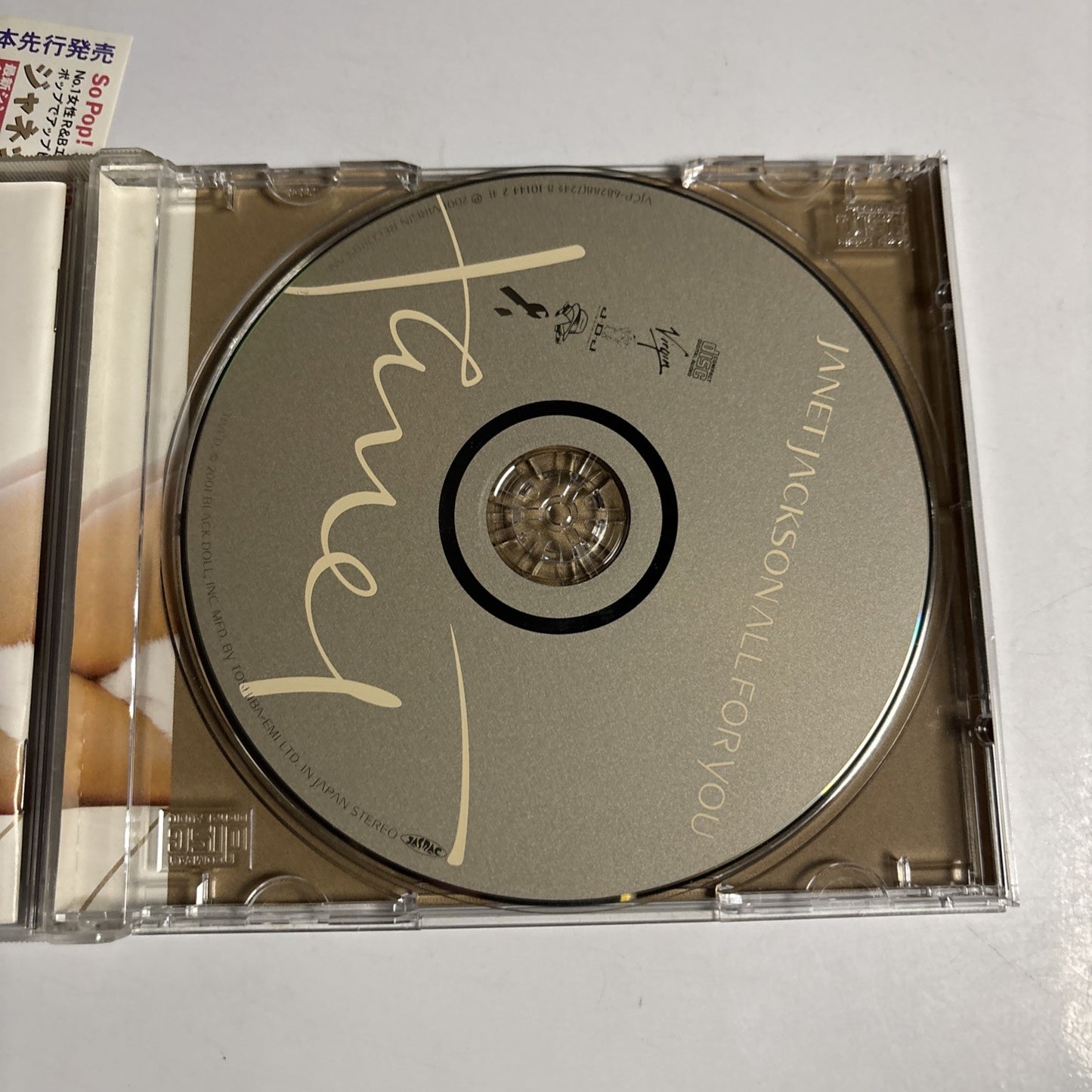 Janet Jackson – All For You (CD, 2001) Japan Bonus Track Obi VJCP-68288