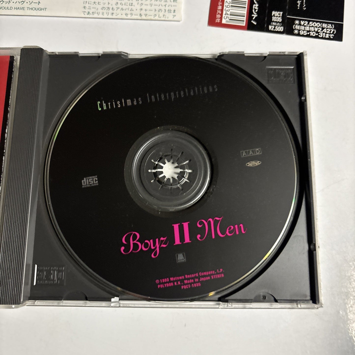 Boyz II Men – Christmas Interpretations (CD, 1993) Japan obi POCT-1035