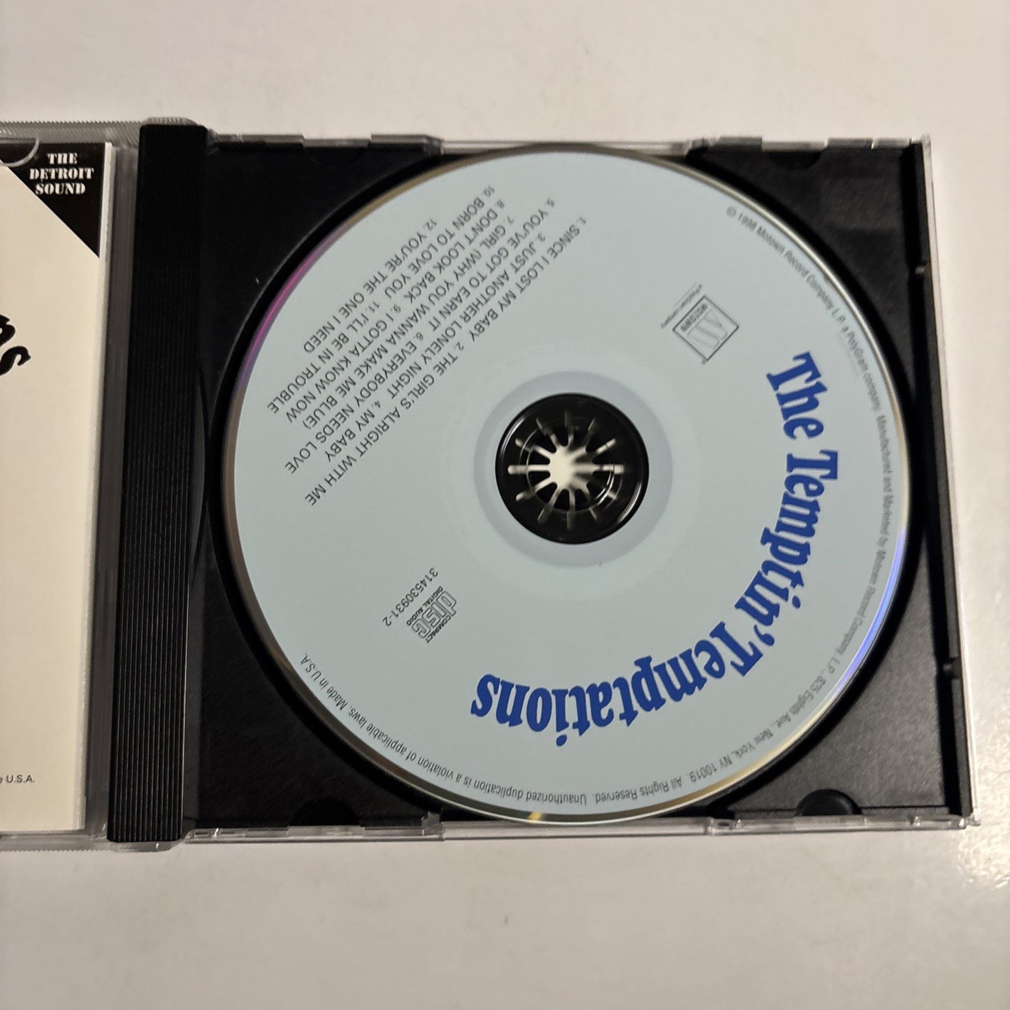 The Temptations – The Temptin' Temptations (CD, 1998) US 314530931-2