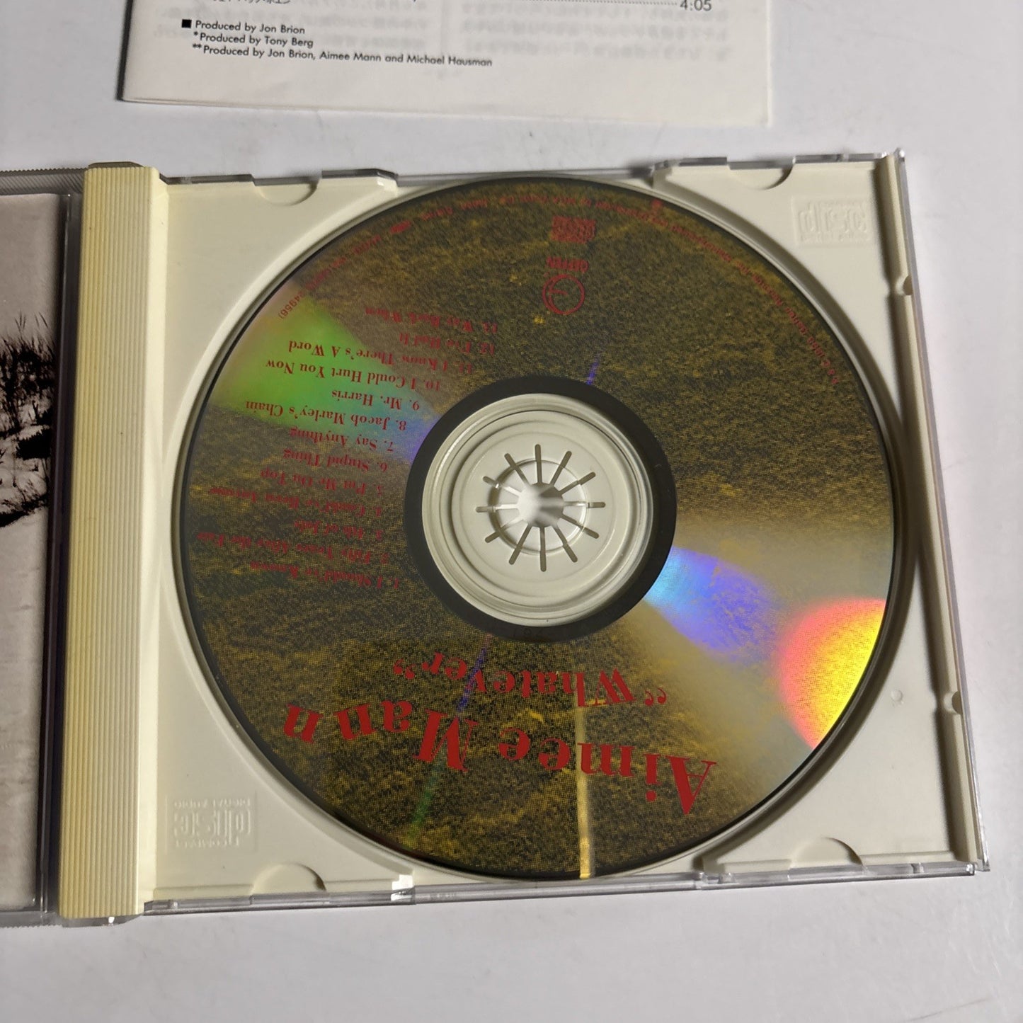 Aimee Mann – Whatever (CD, 1993) Japan BVCP-638