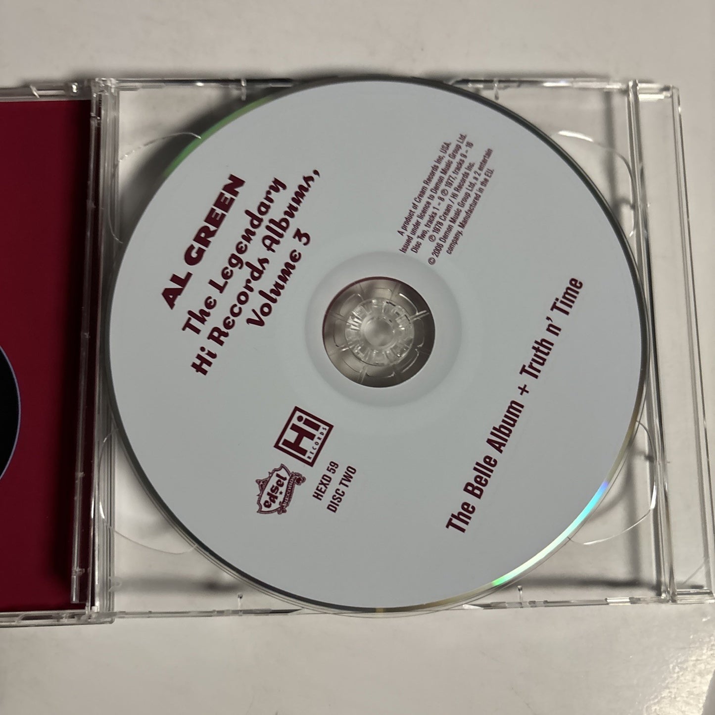 Al Green – The Legendary Hi Records Albums, Volume 3 (CD 2006) UK 2-Disc HEXD 59