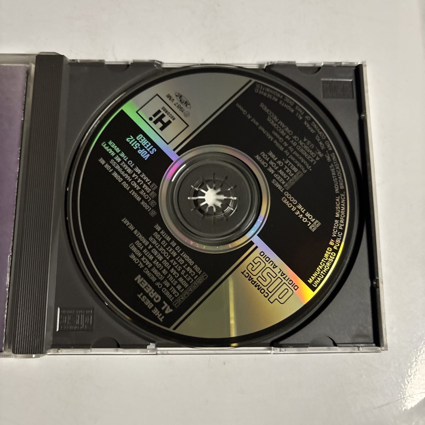 Al Green – The Best (CD, 1987) Japan VDP-5112