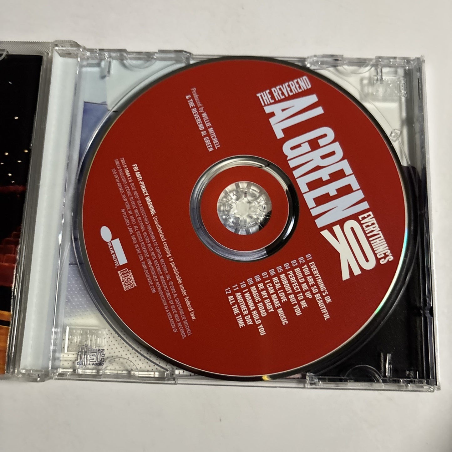 Al Green – Everything's OK (CD, 2005) US 7243 8 74584 2 0