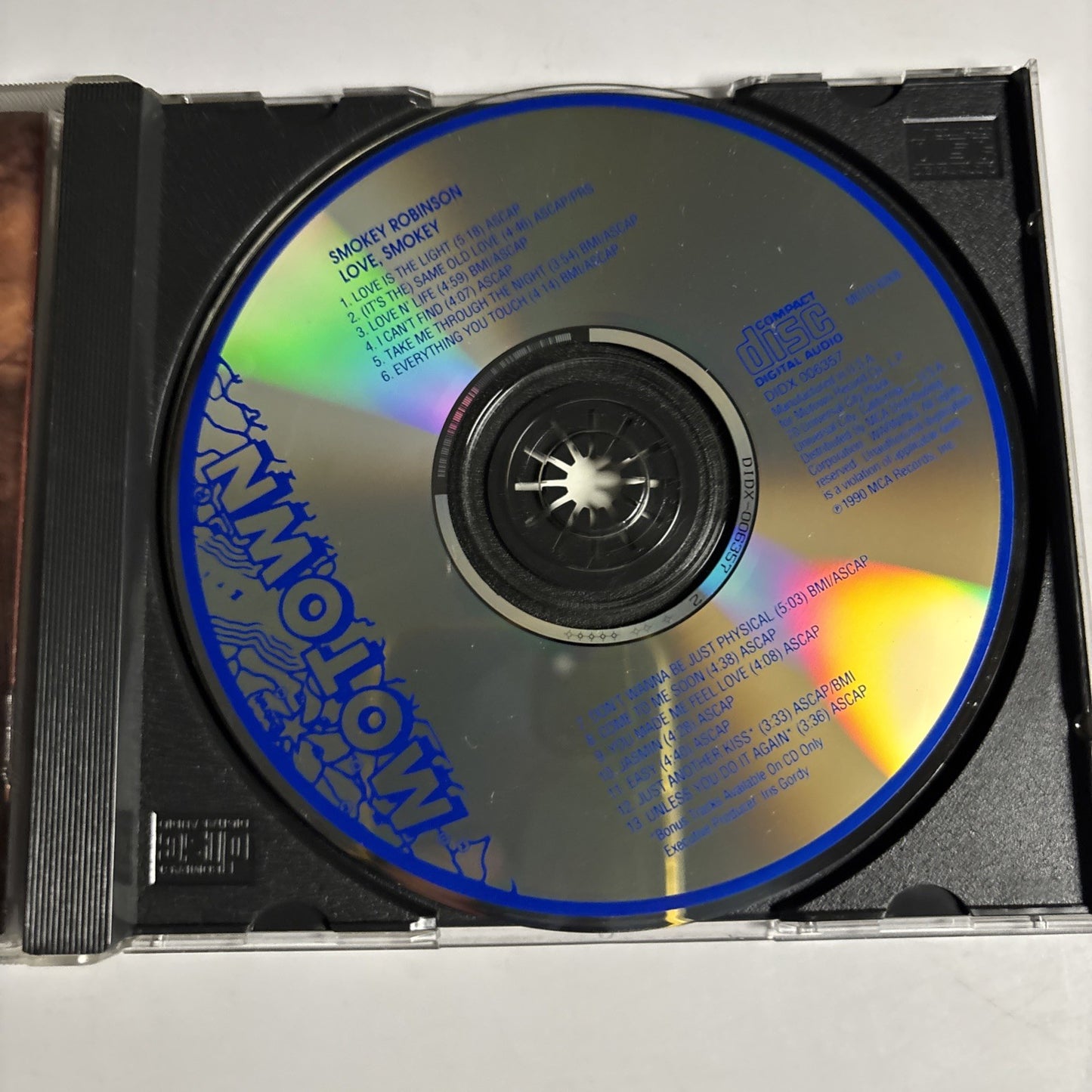 Smokey Robinson – Love, Smokey (CD, 1990) US MOTD-6268