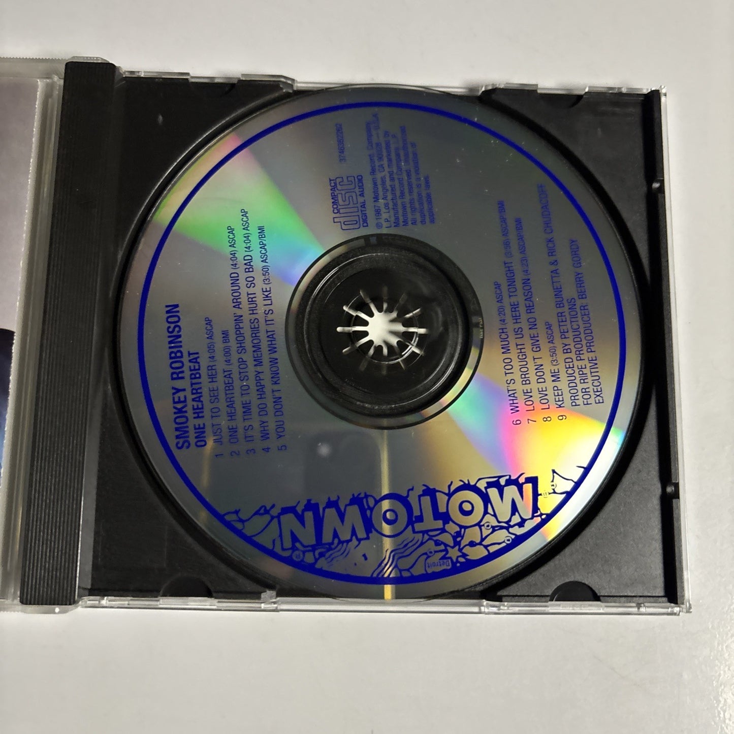 Smokey Robinson – One Heartbeat (CD, 1990) US 3746362262