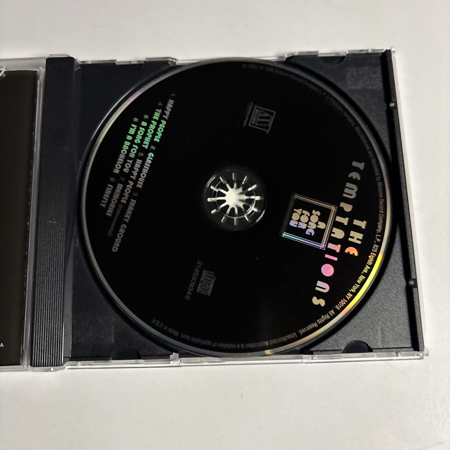 The Temptations – A Song For You (CD, 1998) US 314530934-2