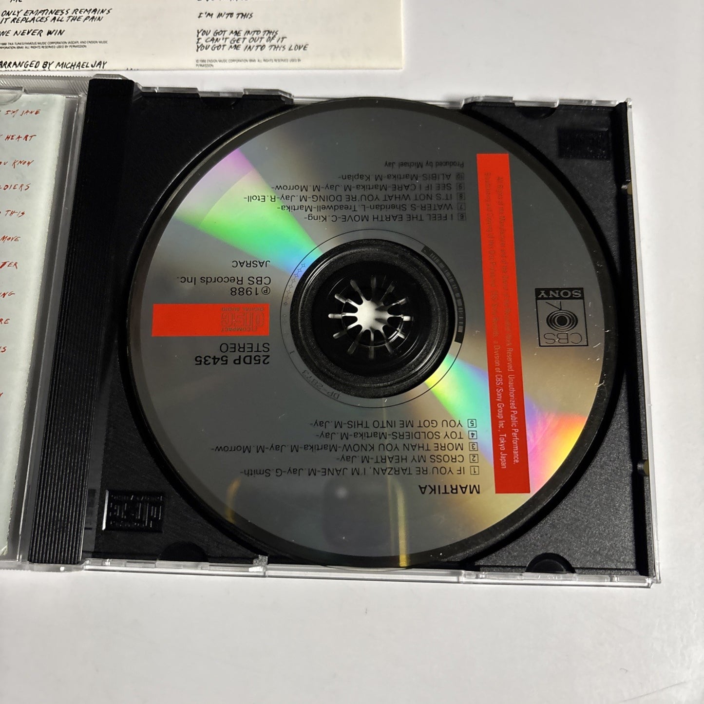 Martika – Martika (CD, 1989) Japan 25DP 5435