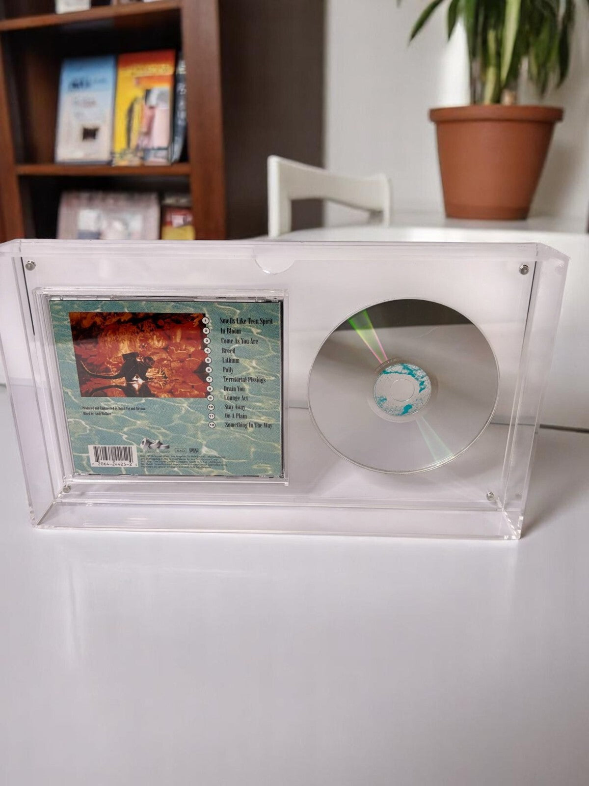 Acrylic CD Display Stand for Jewel Case – Clear UV Protective Cover Frame