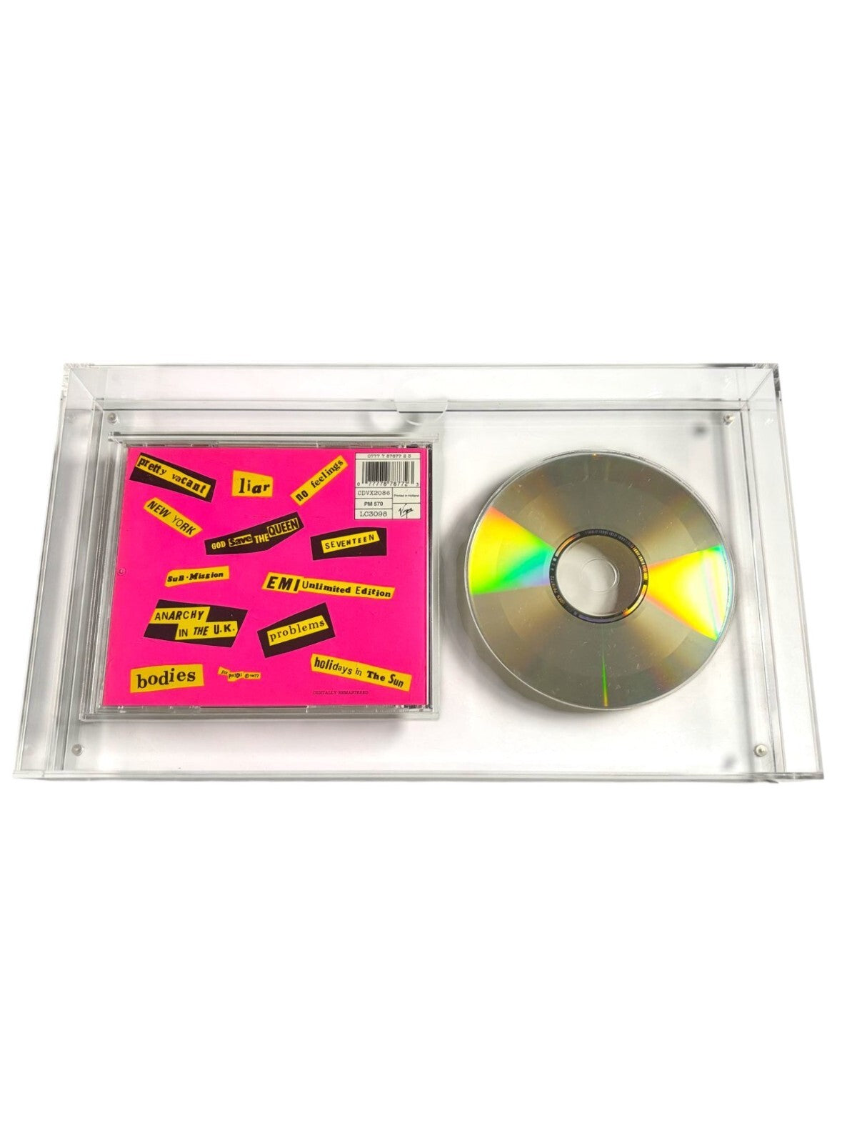 Acrylic CD Display Stand for Jewel Case – Clear UV Protective Cover Frame