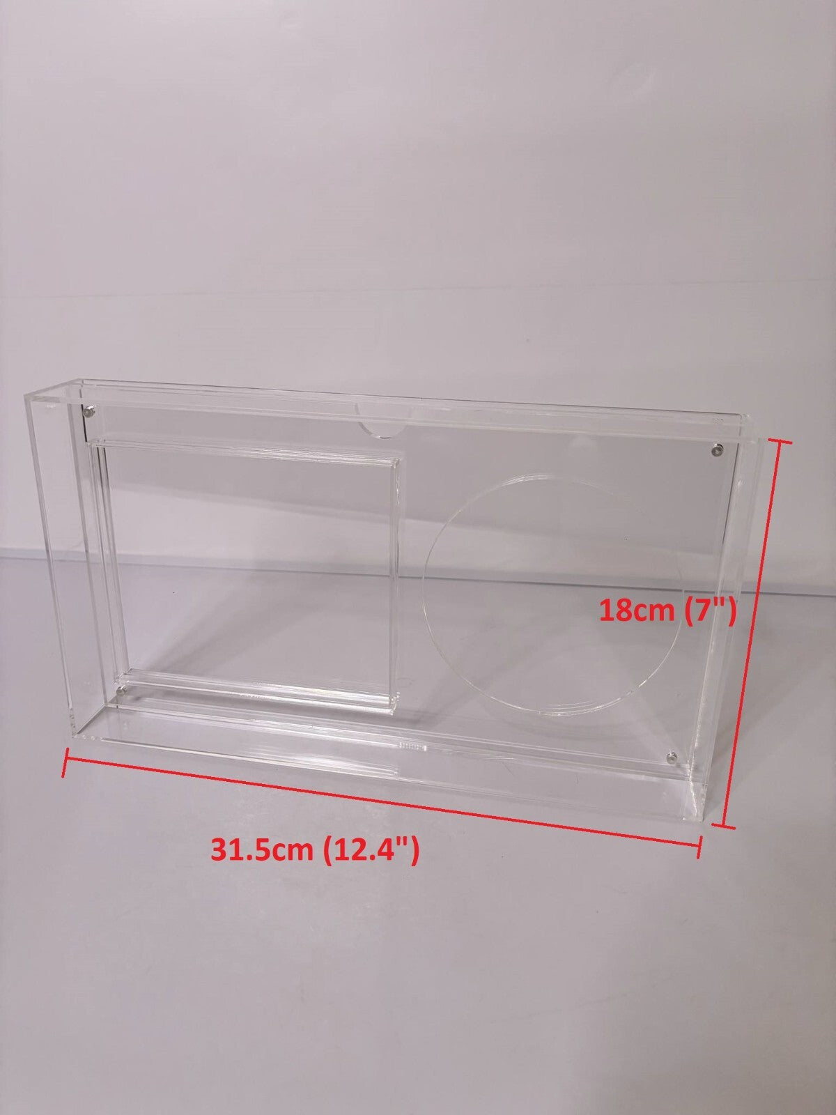 Acrylic CD Display Stand for Jewel Case – Clear UV Protective Cover Frame