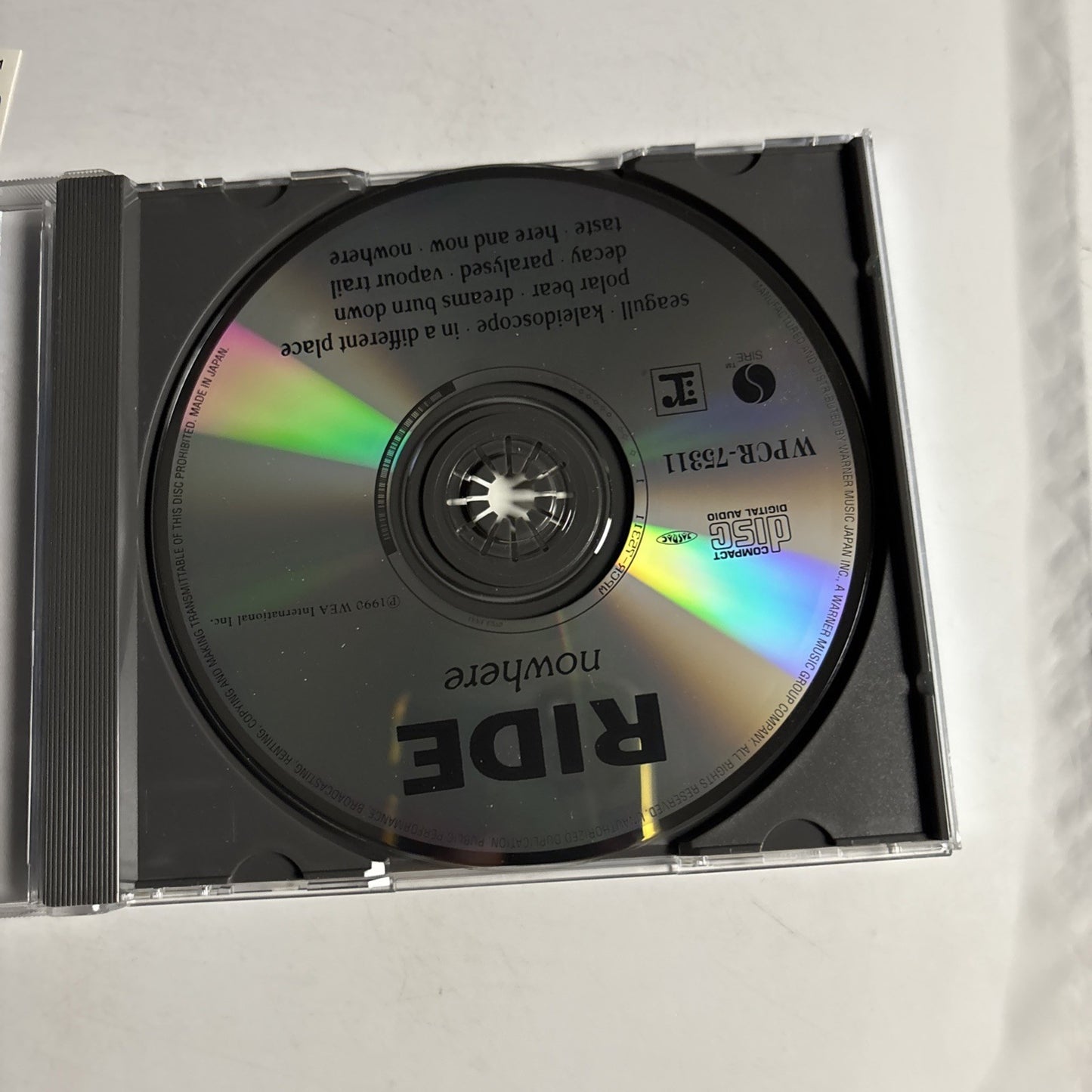 Ride – Nowhere (CD, 2007) Japan obi WPCR-75311