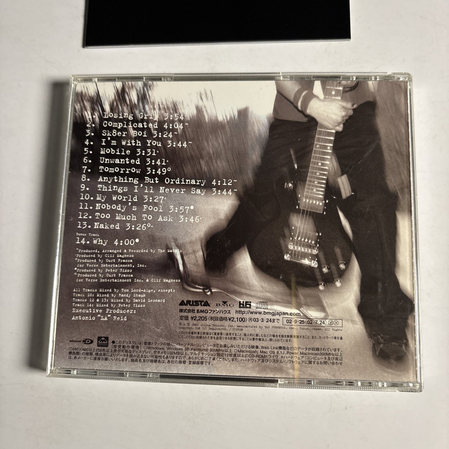 Avril Lavigne – Let Go (CD, 2002) Japan Bonus Track BVCA-24007